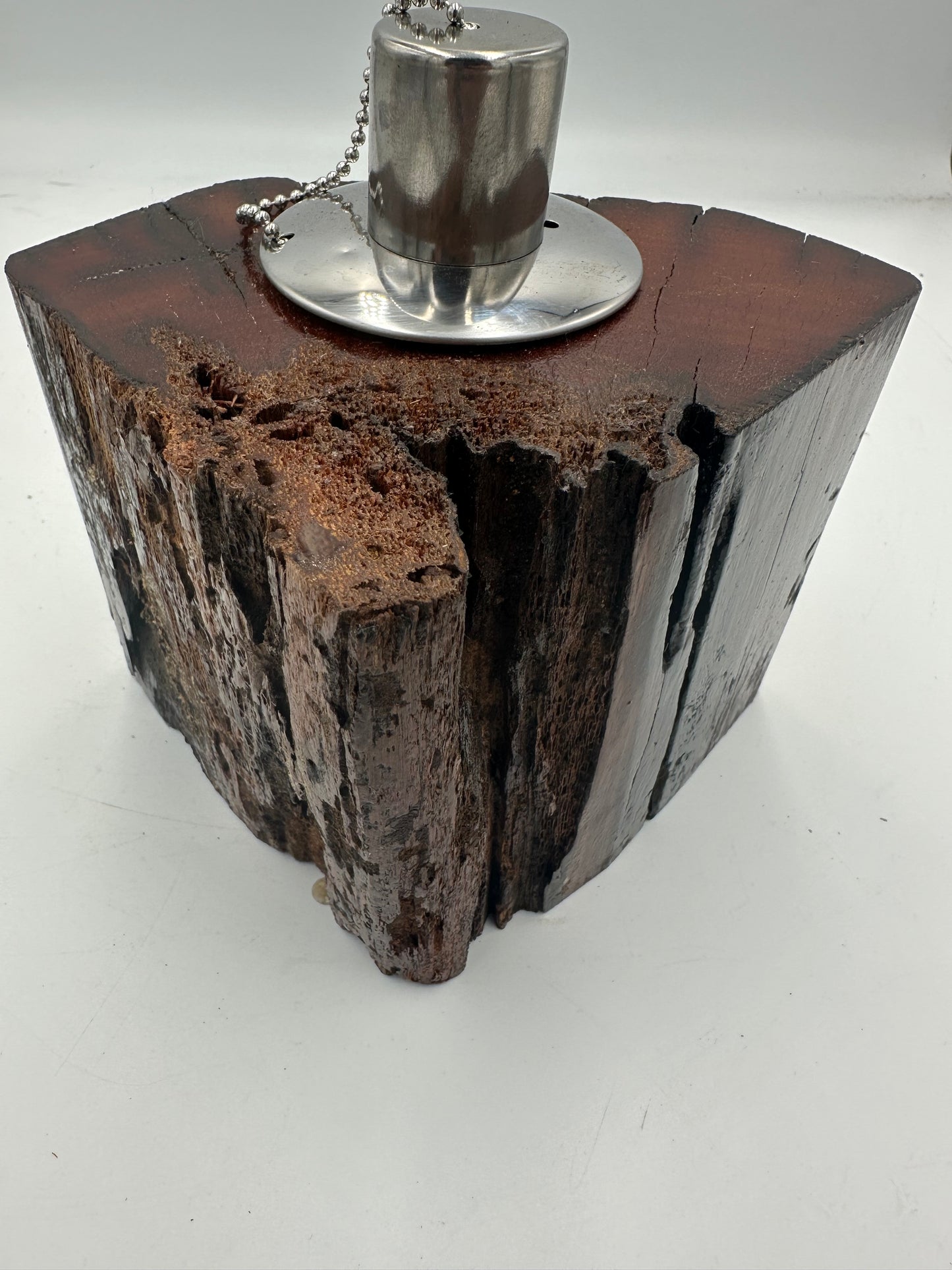 Recycled Wooden Oil Burner Small 79