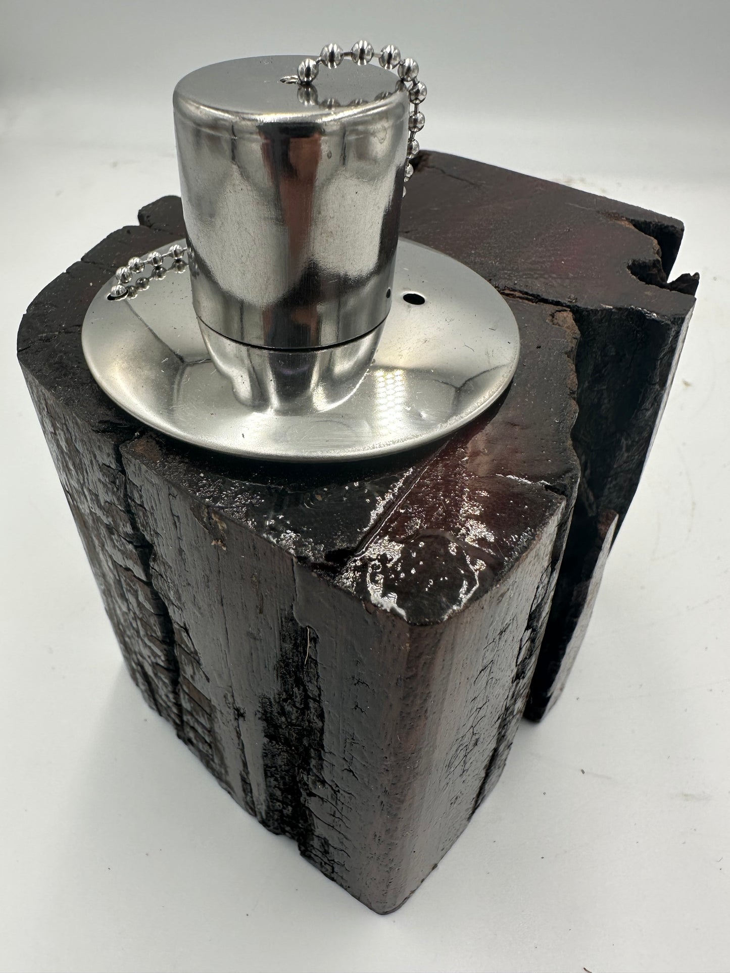 Recycled Wooden Oil Burner Small 88