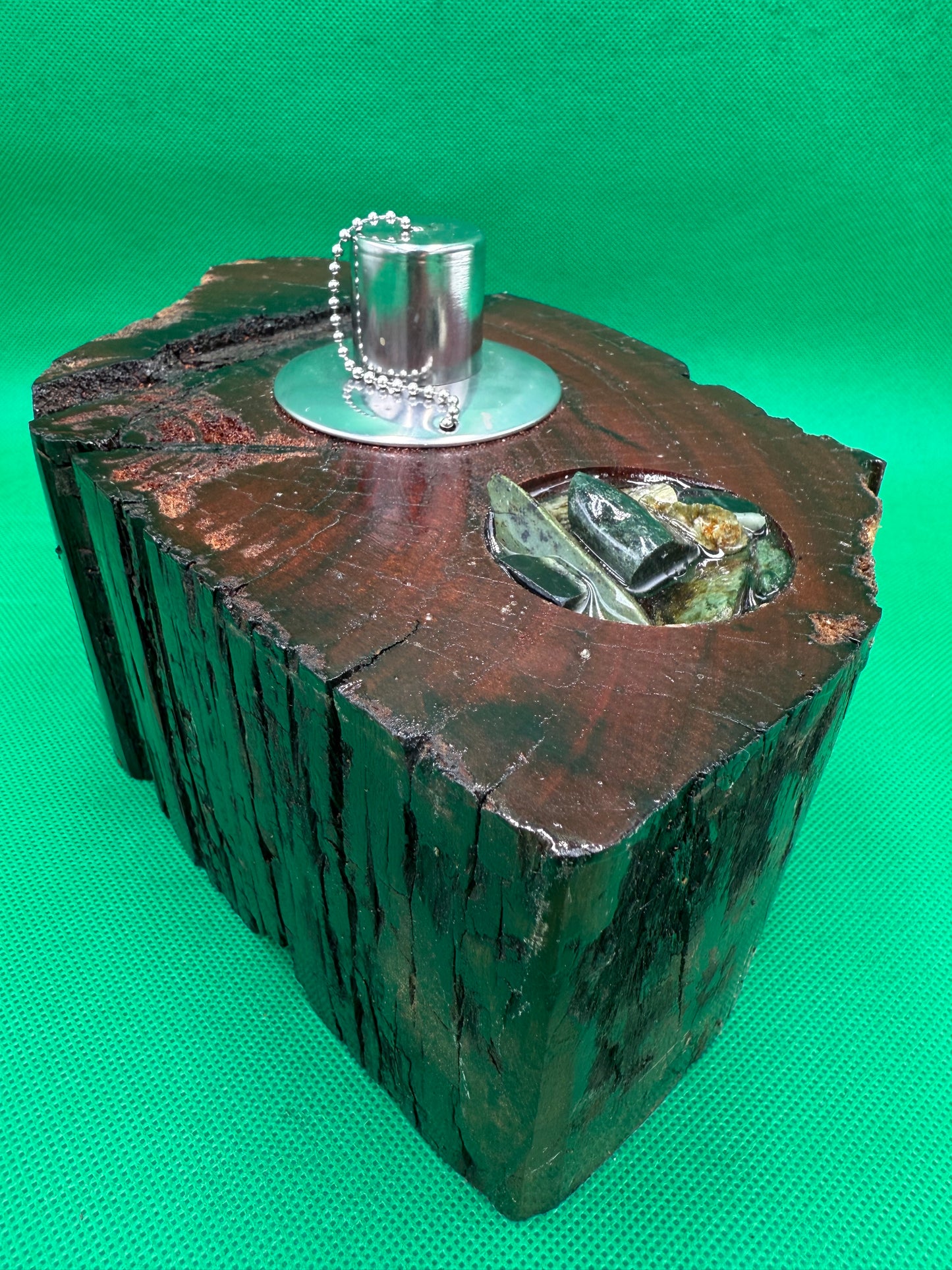 Recycled Wooden Oil Burner Large 60