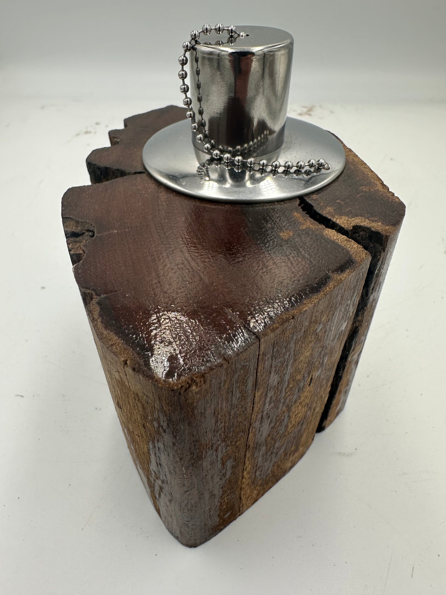 Recycled Wooden Oil Burner Small 82