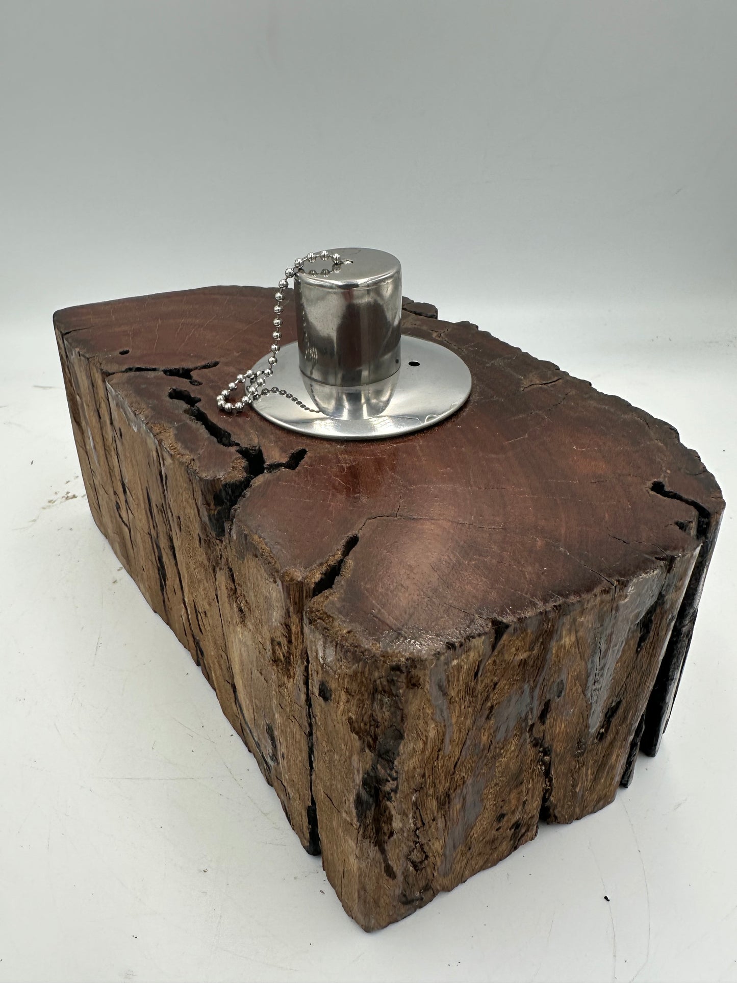 Recycled Wooden Oil Burner Large 21