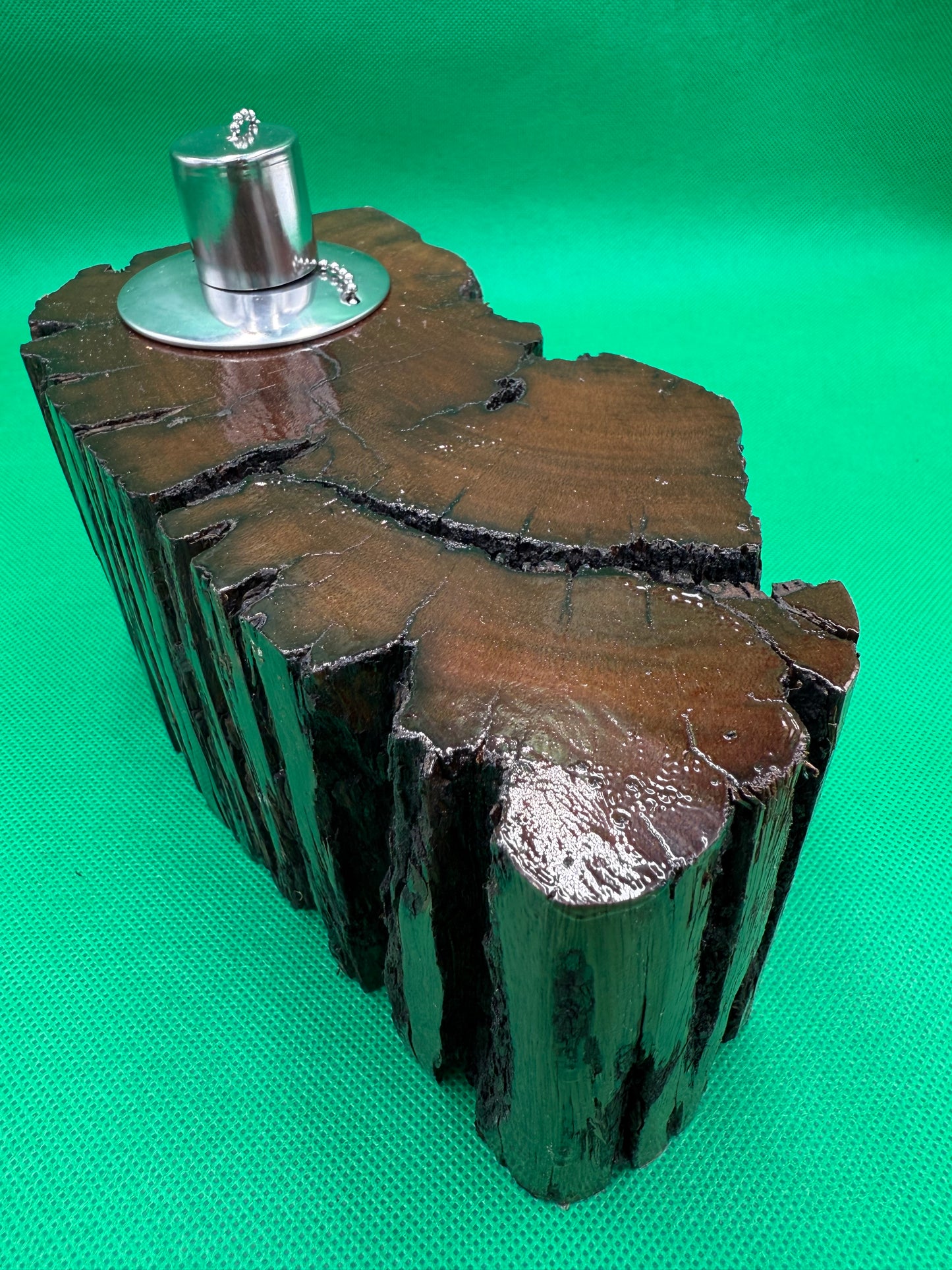 Recycled Wooden Oil Burner Large 29