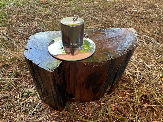 Recycled Wooden Oil Burner Large 2