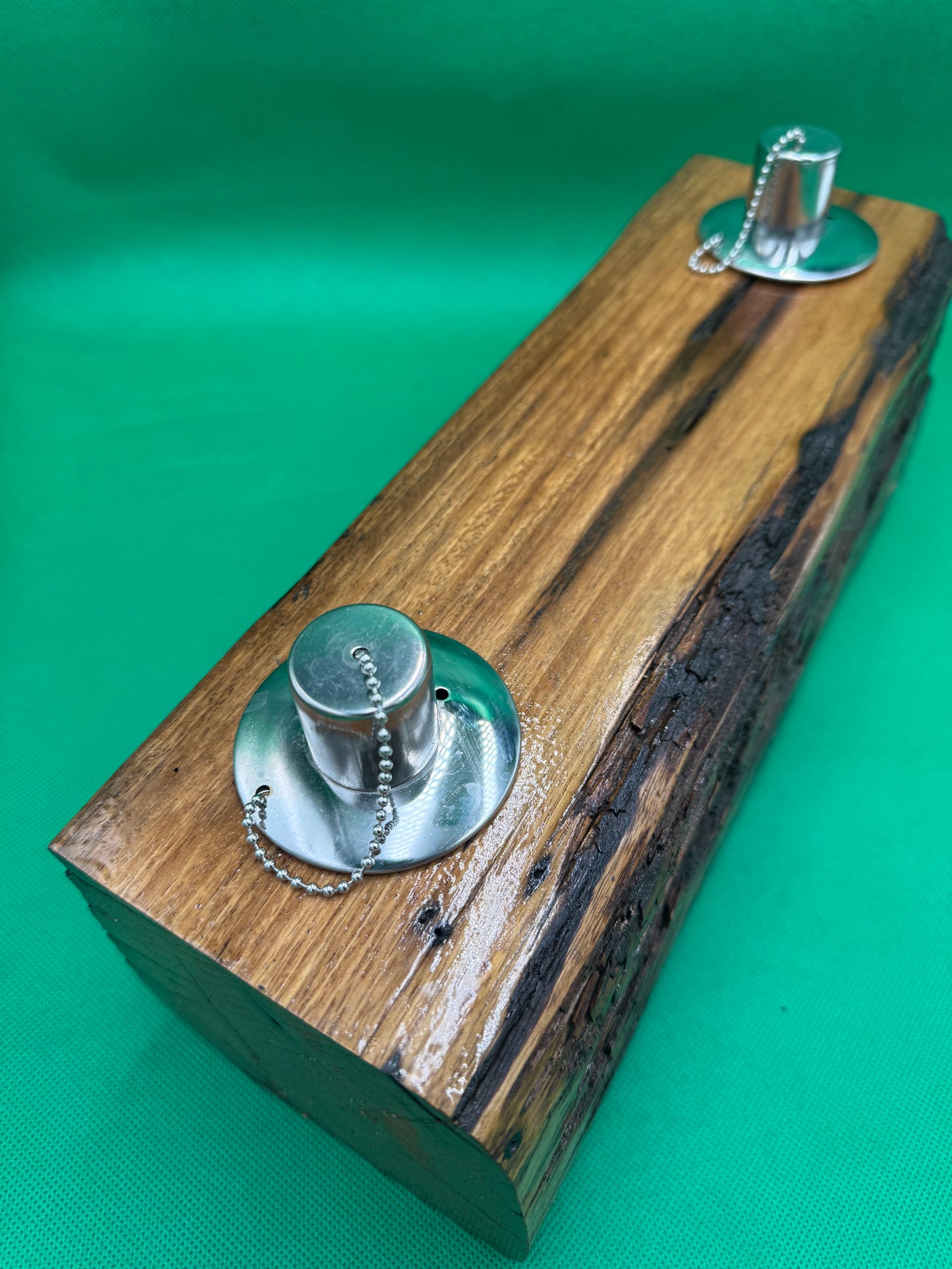Log Recycled Wooden Oil Burner 18