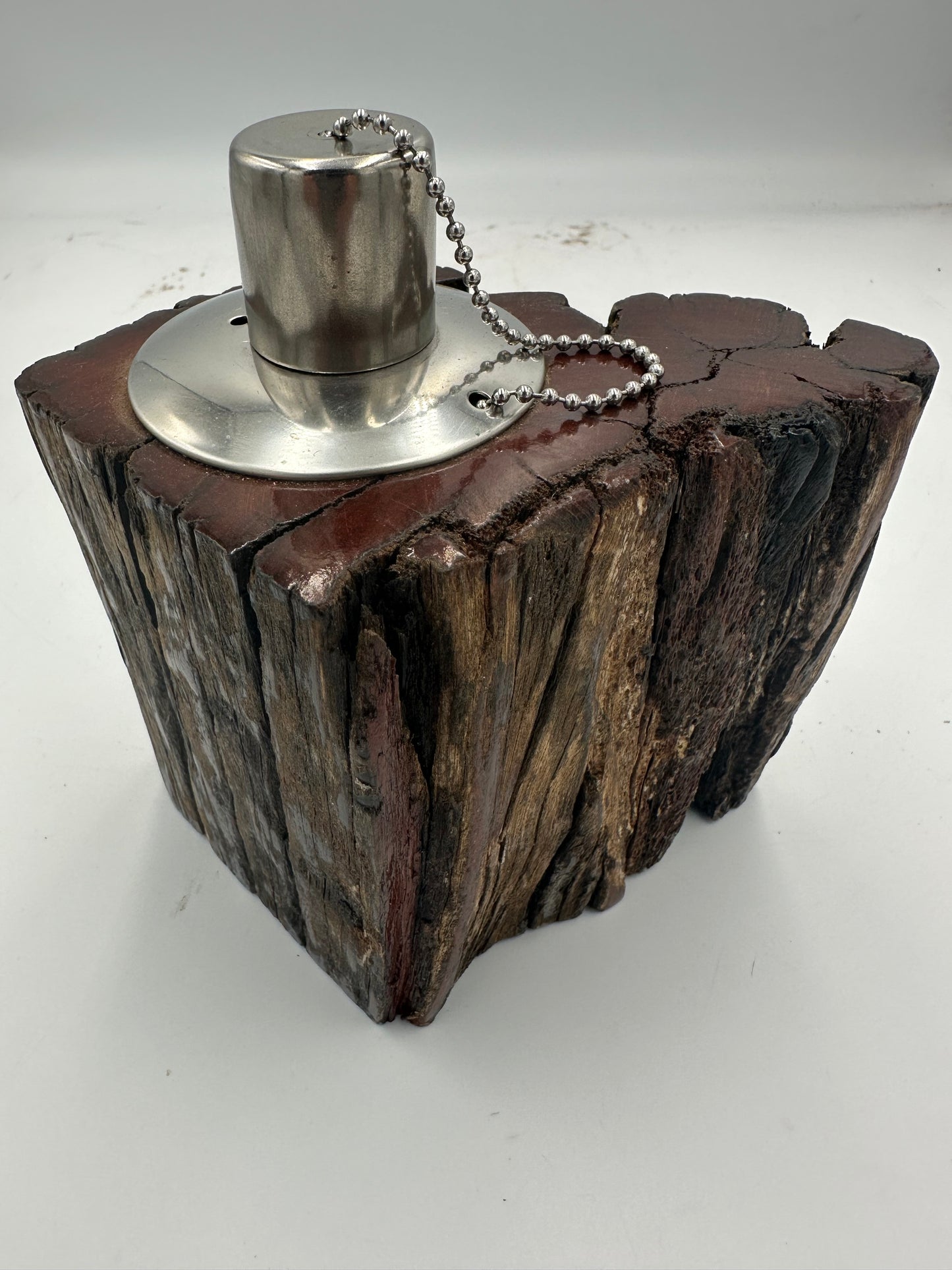 Recycled Wooden Oil Burner Small 62