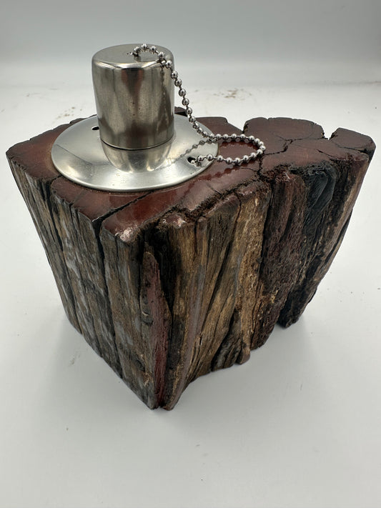 Recycled Wooden Oil Burner Small 62