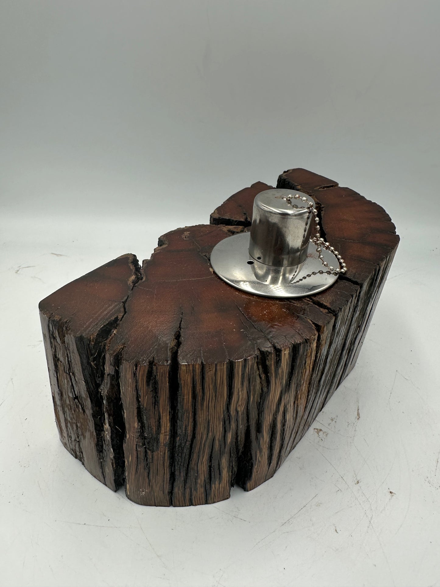 Recycled Wooden Oil Burner Large 31