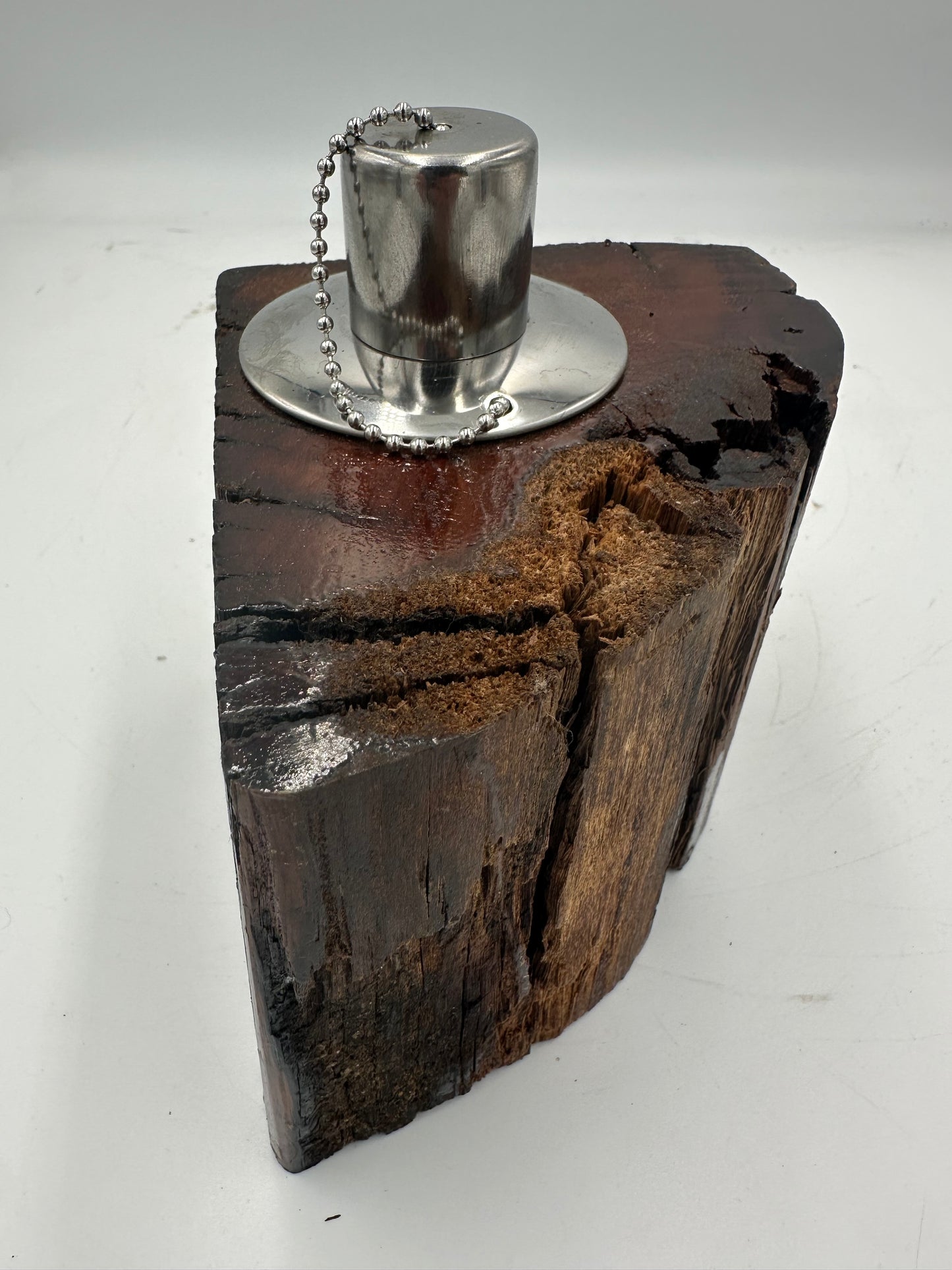Recycled Wooden Oil Burner Small 66