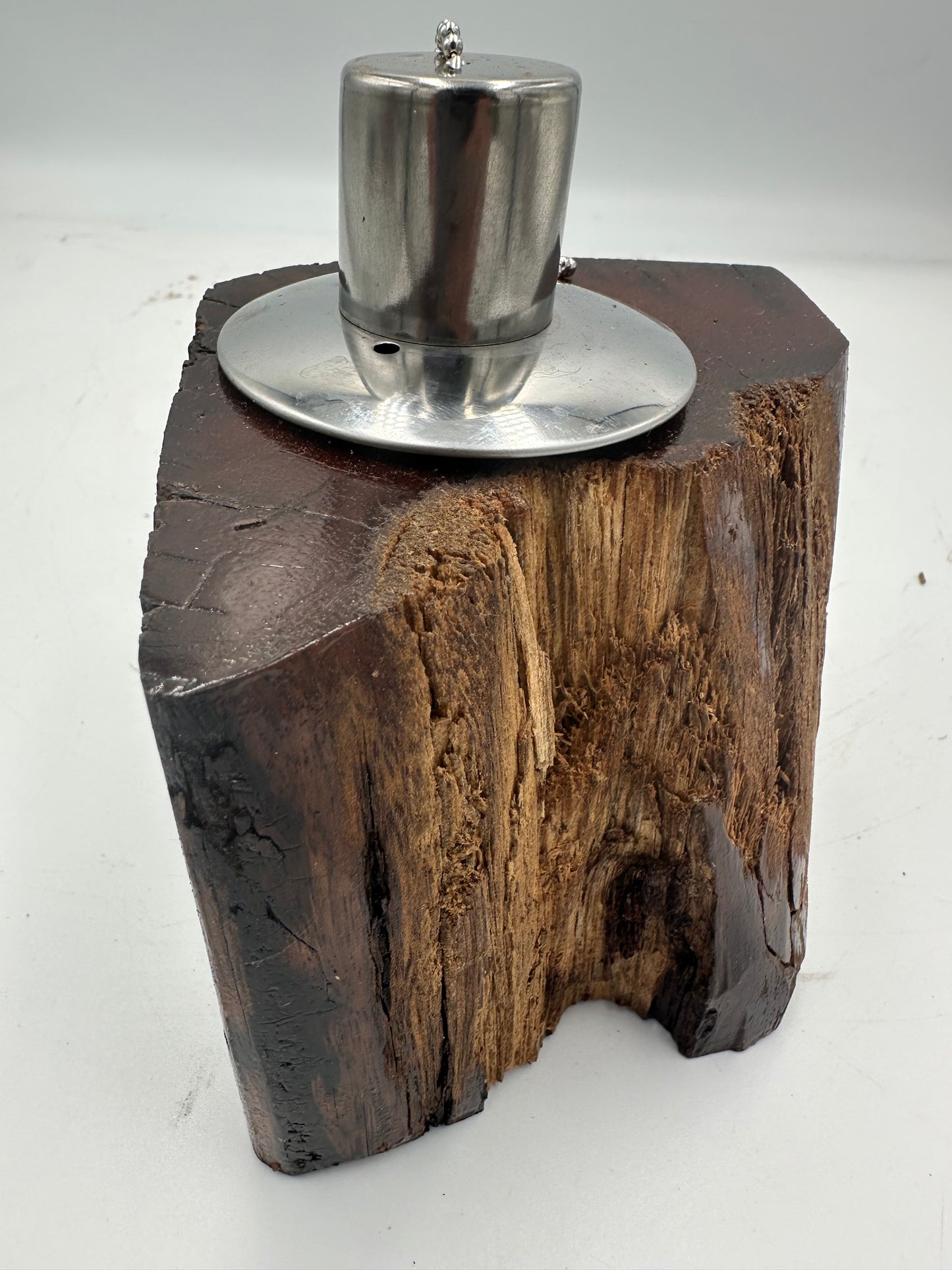 Recycled Wooden Oil Burner Small 49