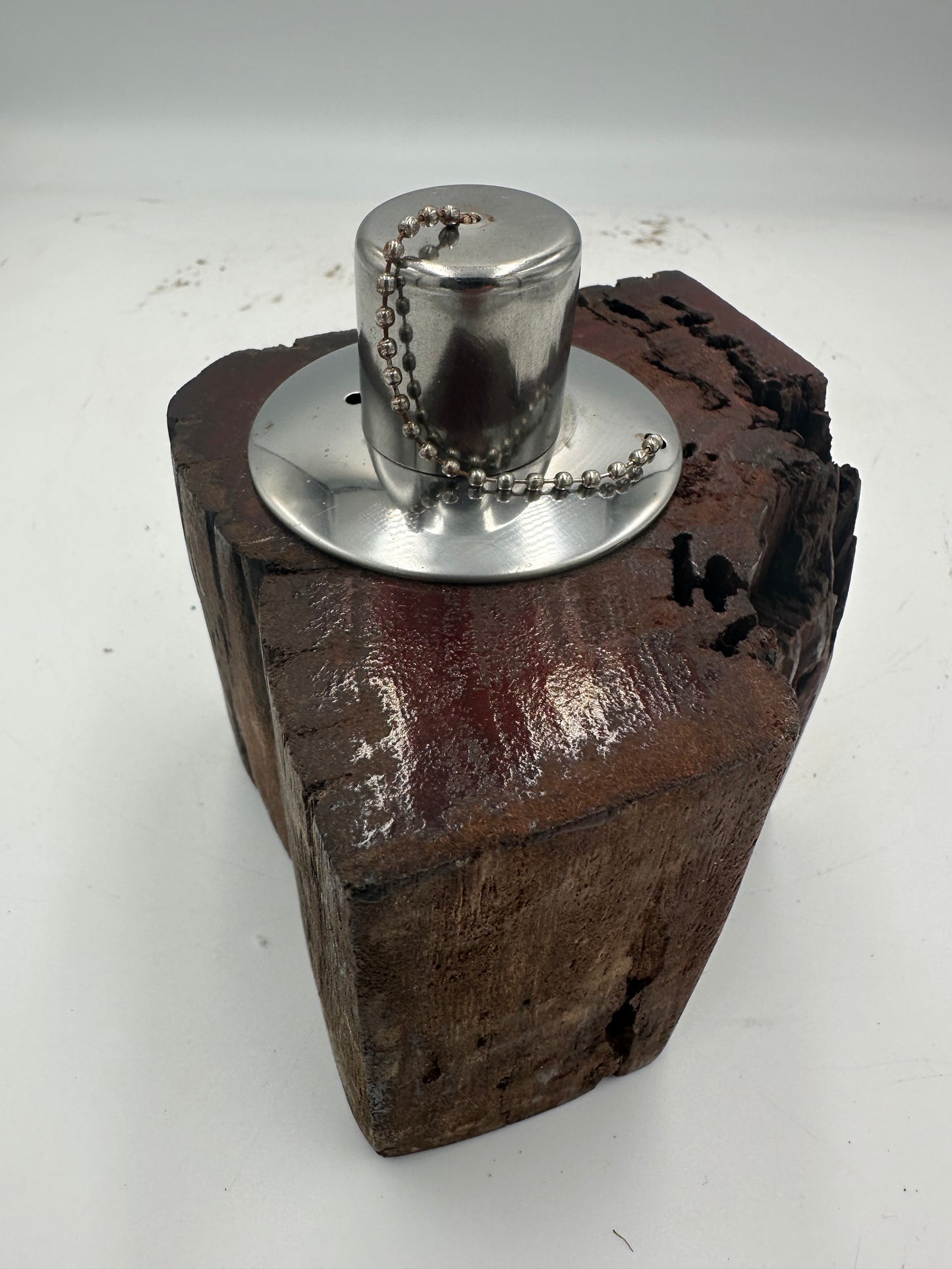 Recycled Wooden Oil Burner Small 91