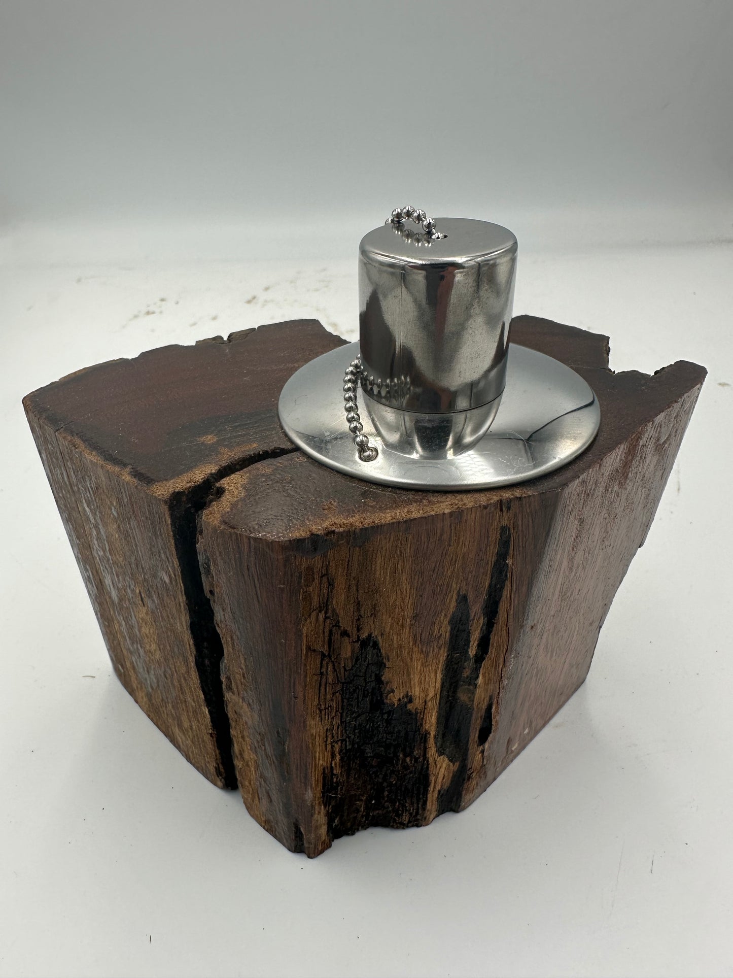 Recycled Wooden Oil Burner Small 82