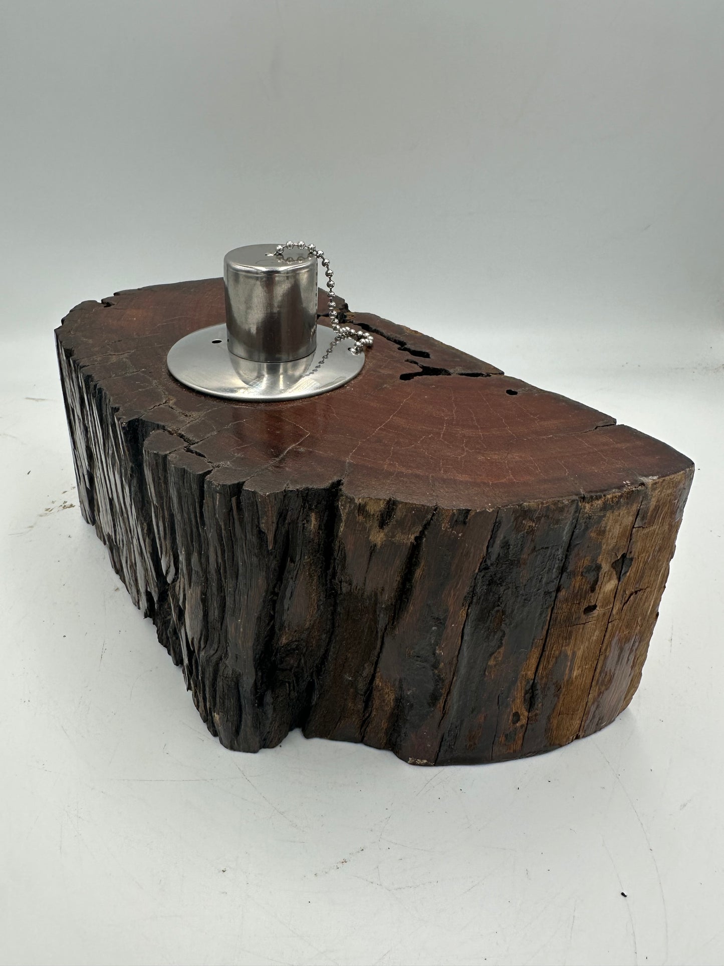 Recycled Wooden Oil Burner Large 21
