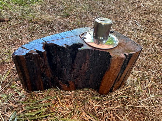 Recycled Wooden Oil Burner Large 51
