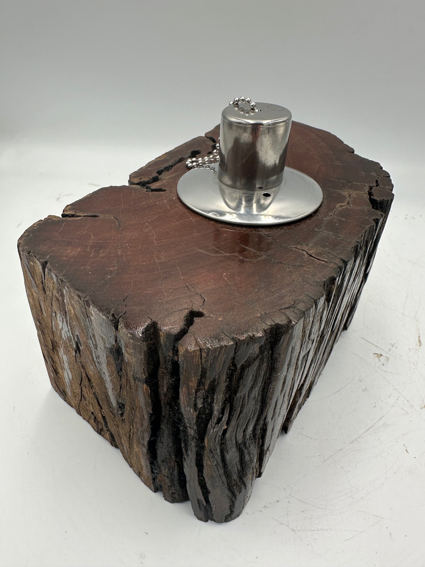 Recycled Wooden Oil Burner Large 21