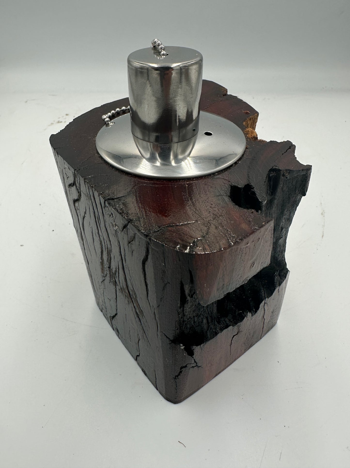 Recycled Wooden Oil Burner Small 89