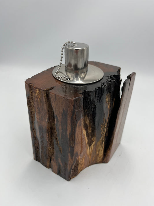 Recycled Wooden Oil Burner Small 45