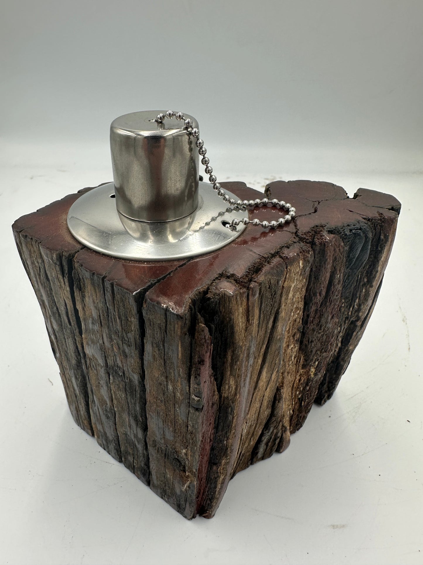 Recycled Wooden Oil Burner Small 62