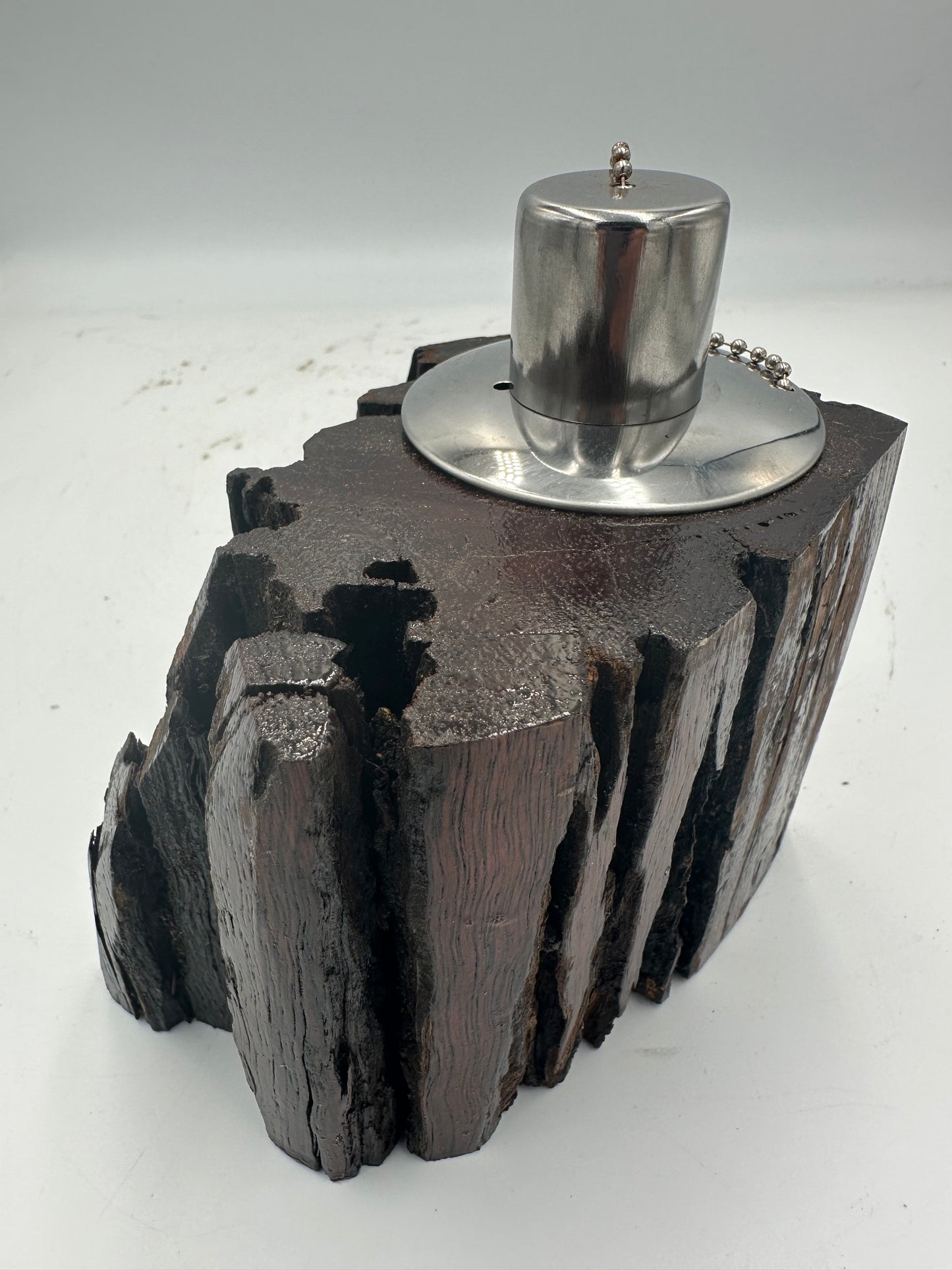 Recycled Wooden Oil Burner Small 71