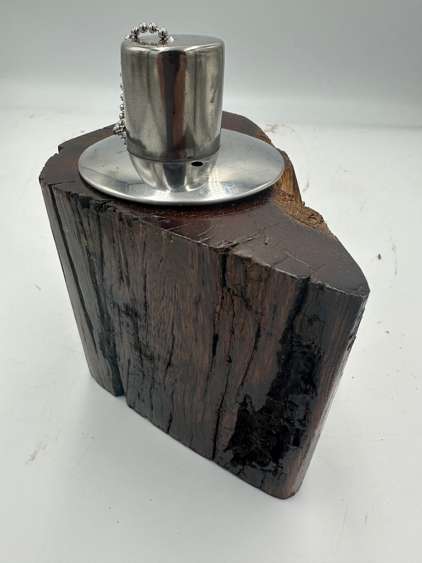 Recycled Wooden Oil Burner Small 49