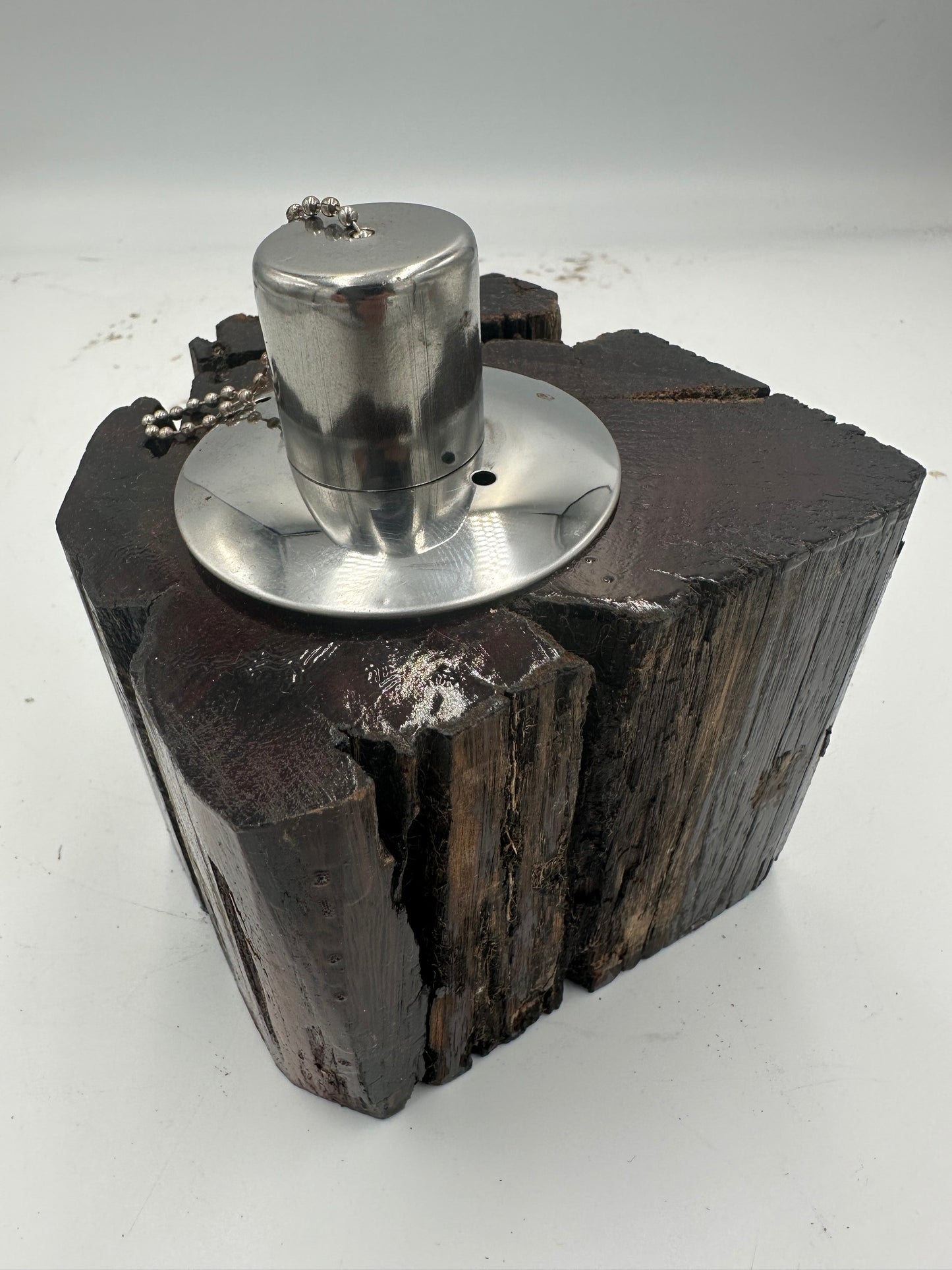 Recycled Wooden Oil Burner Small 84