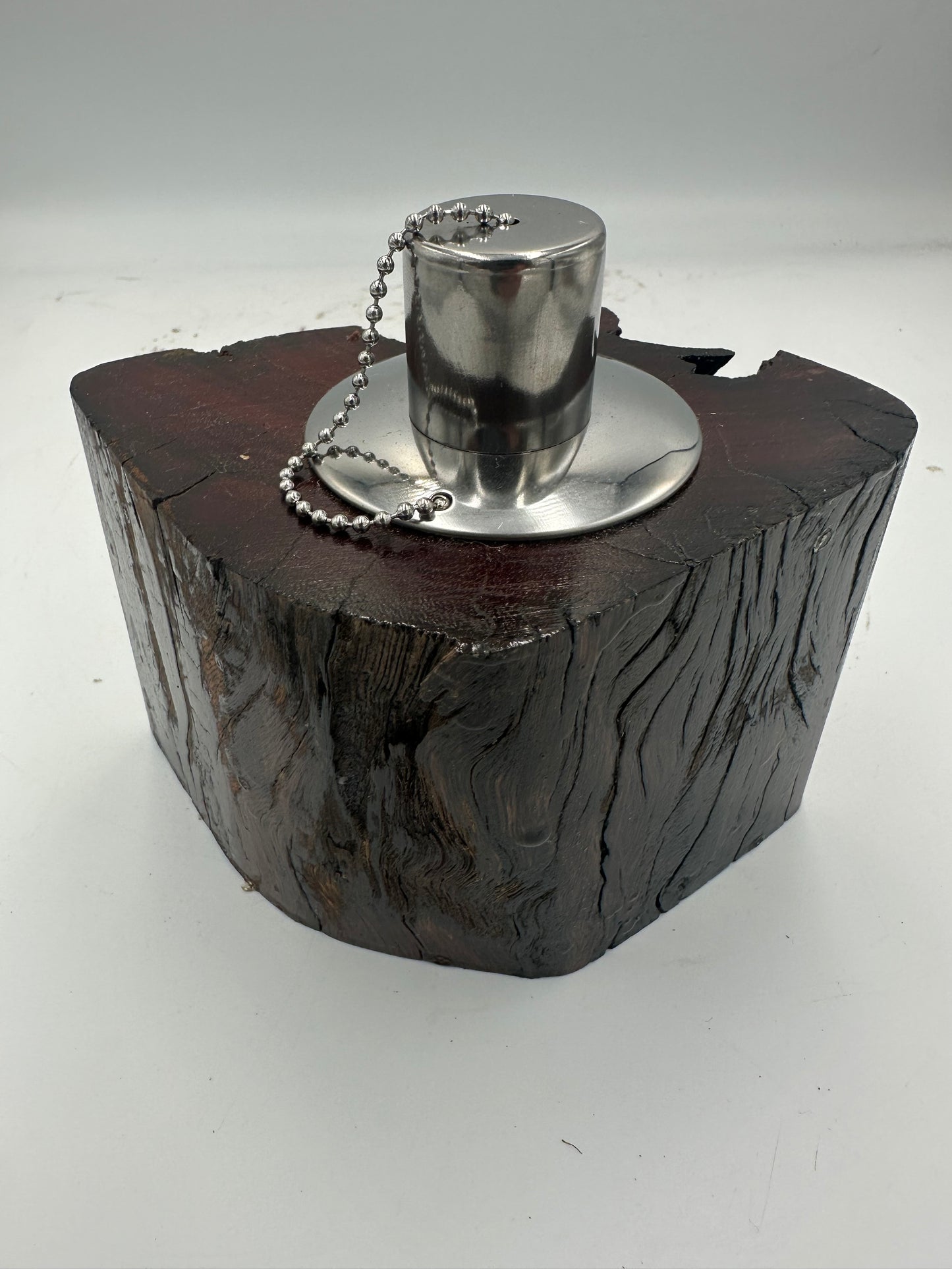 Recycled Wooden Oil Burner Small 89