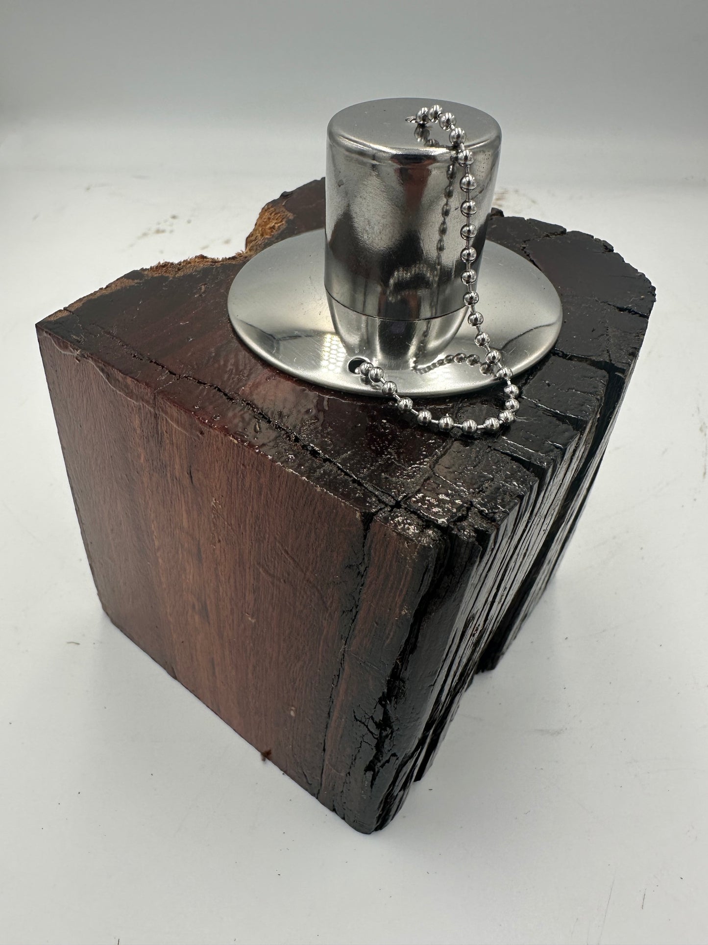 Recycled Wooden Oil Burner Small 83