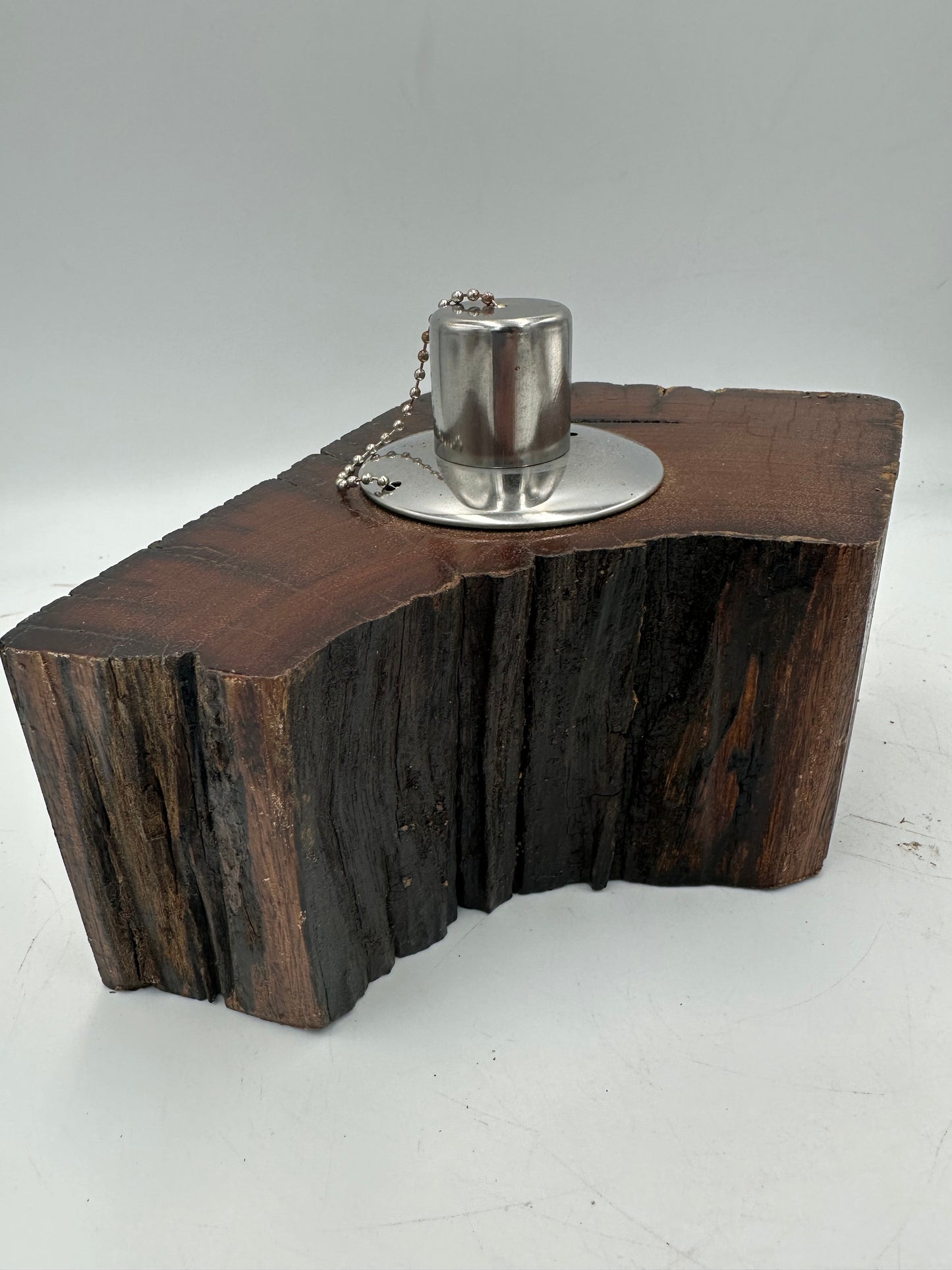 Recycled Wooden Oil Burner Large 4