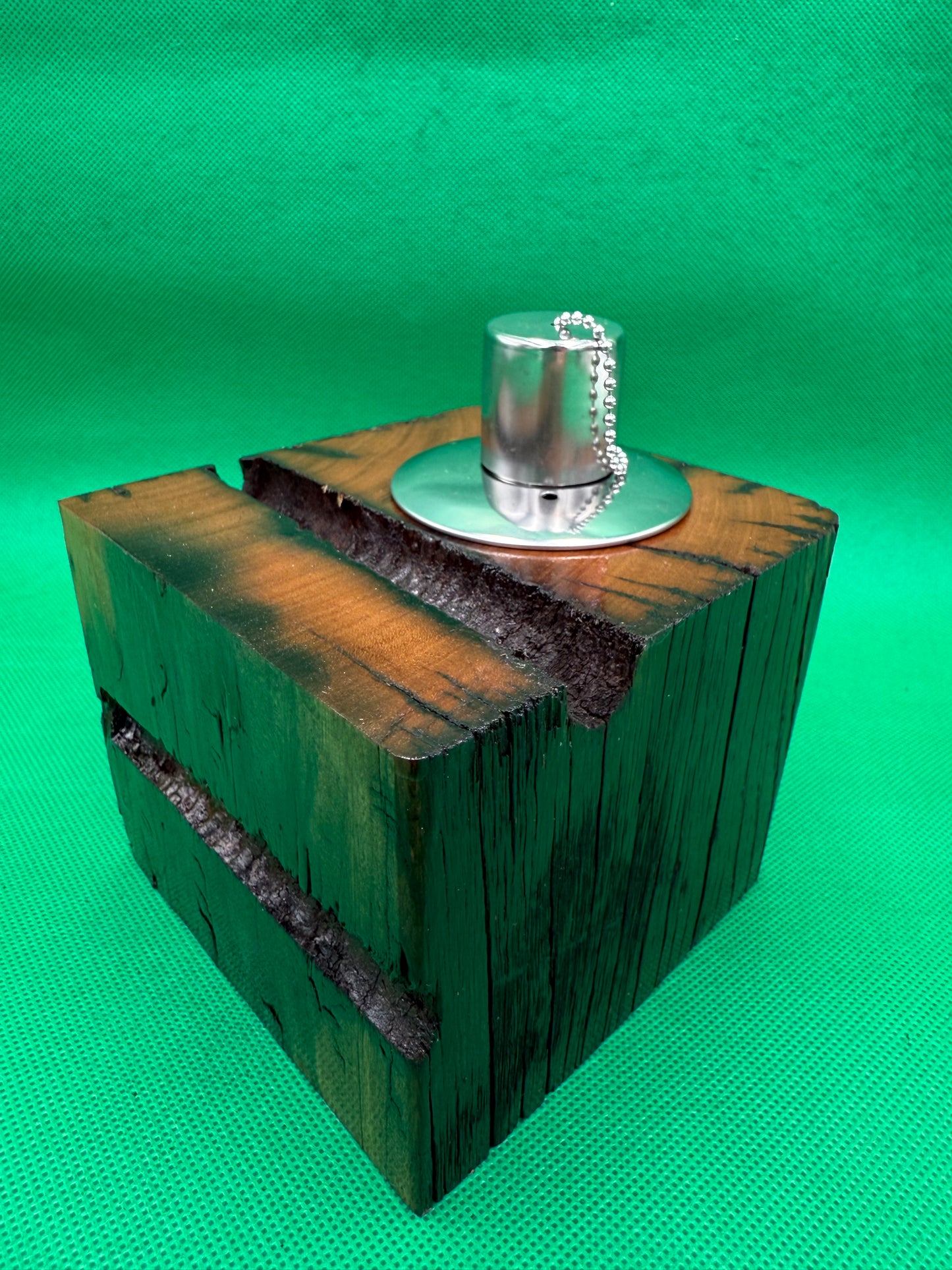 Recycled Wooden Oil Burner Small 33