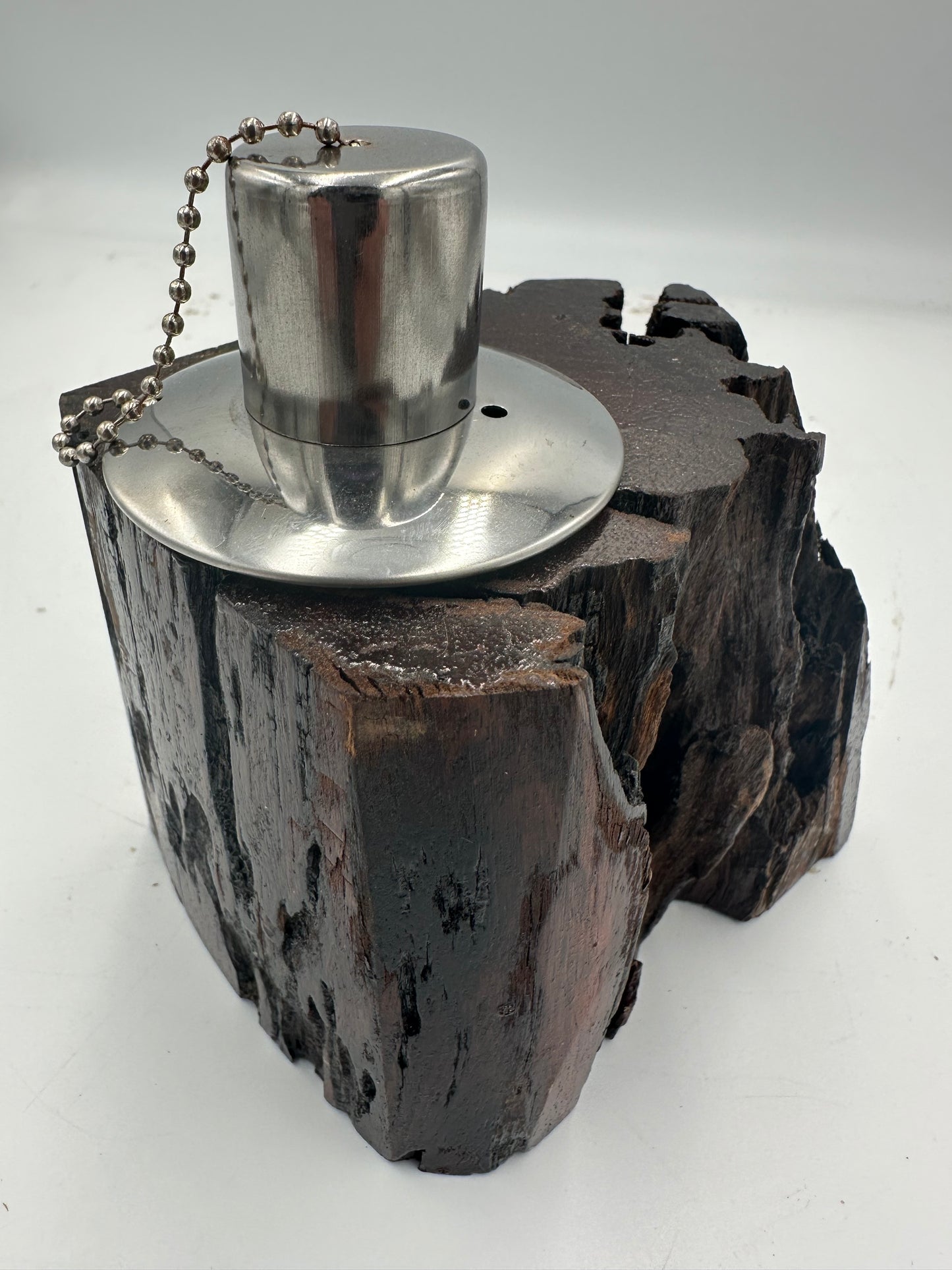Recycled Wooden Oil Burner Small 71
