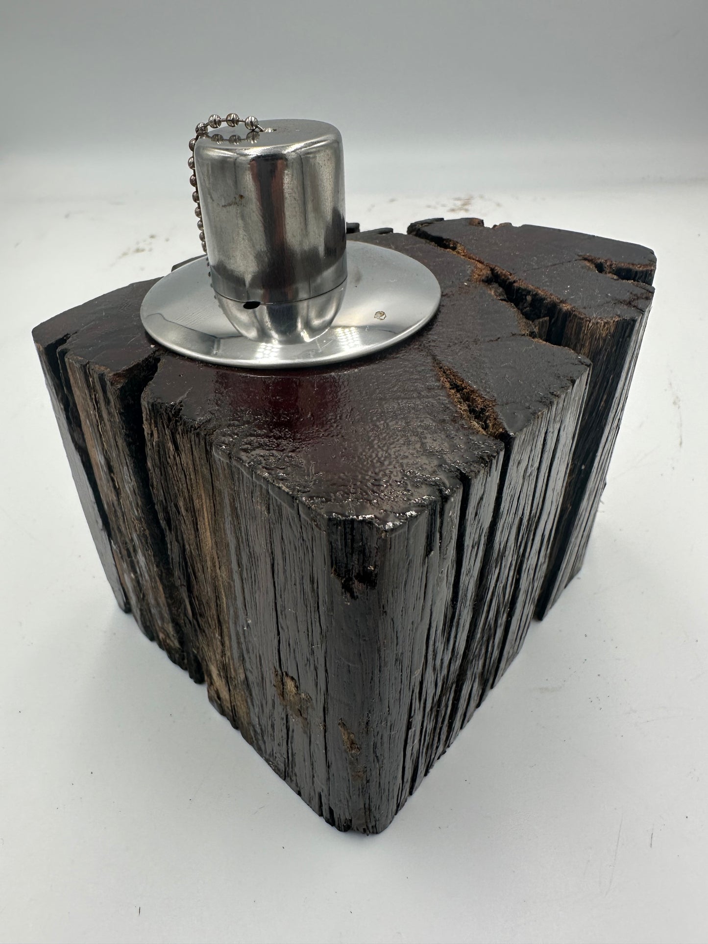 Recycled Wooden Oil Burner Small 84