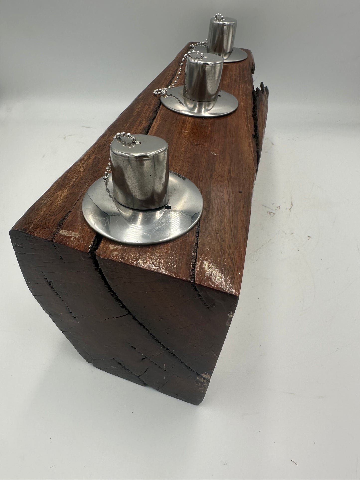 Log Recycled Wooden Oil Burner 76