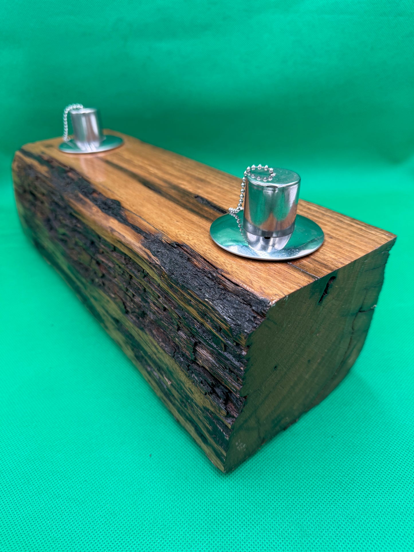 Log Recycled Wooden Oil Burner 18