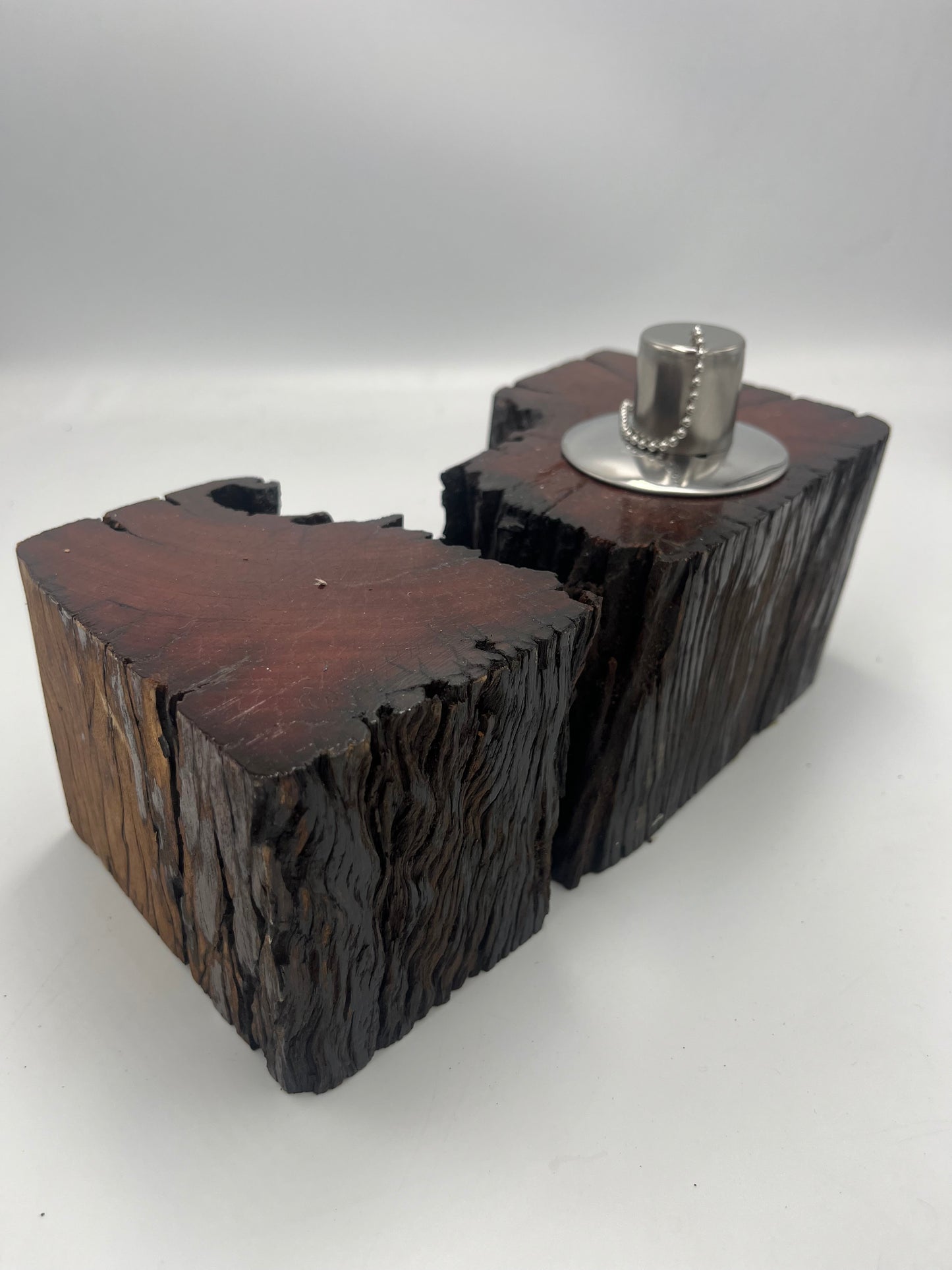 Recycled Wooden Oil Burner Large 23