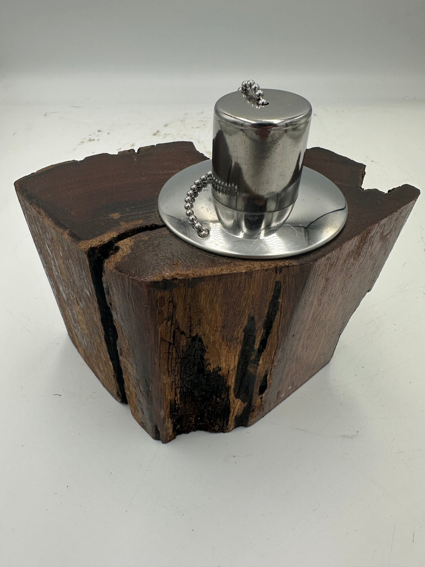 Recycled Wooden Oil Burner Small 82