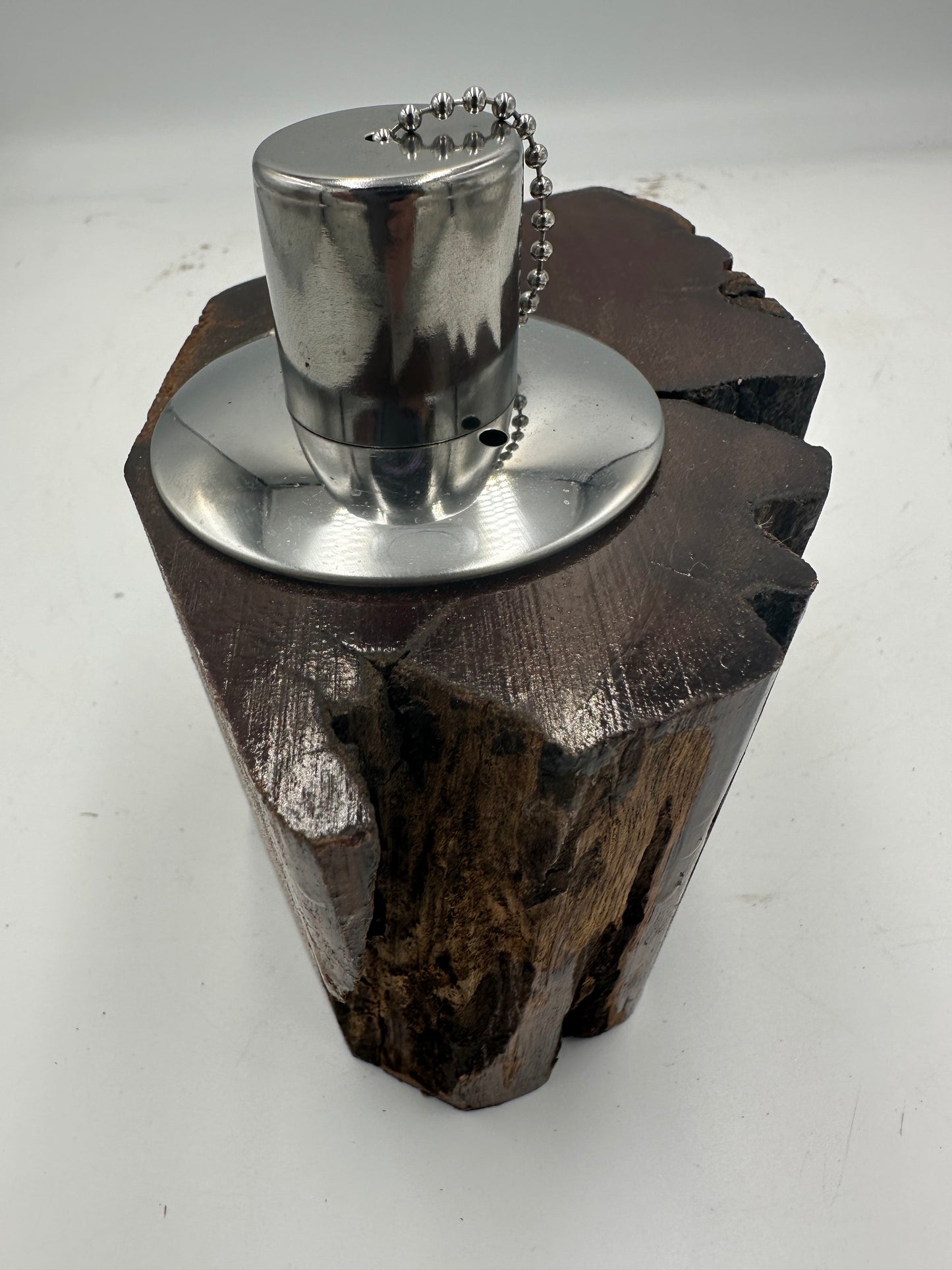 Recycled Wooden Oil Burner Small 82