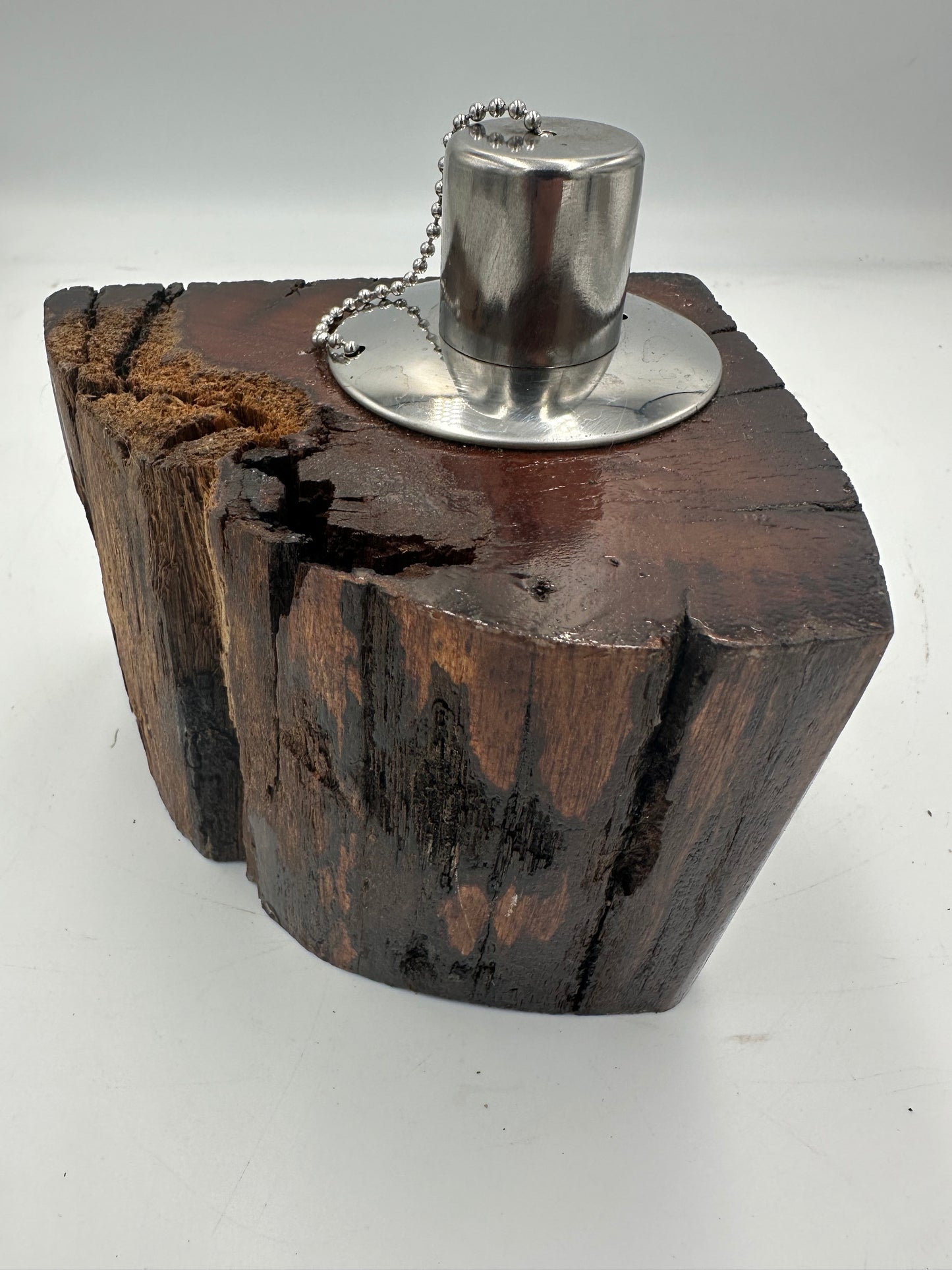 Recycled Wooden Oil Burner Small 66