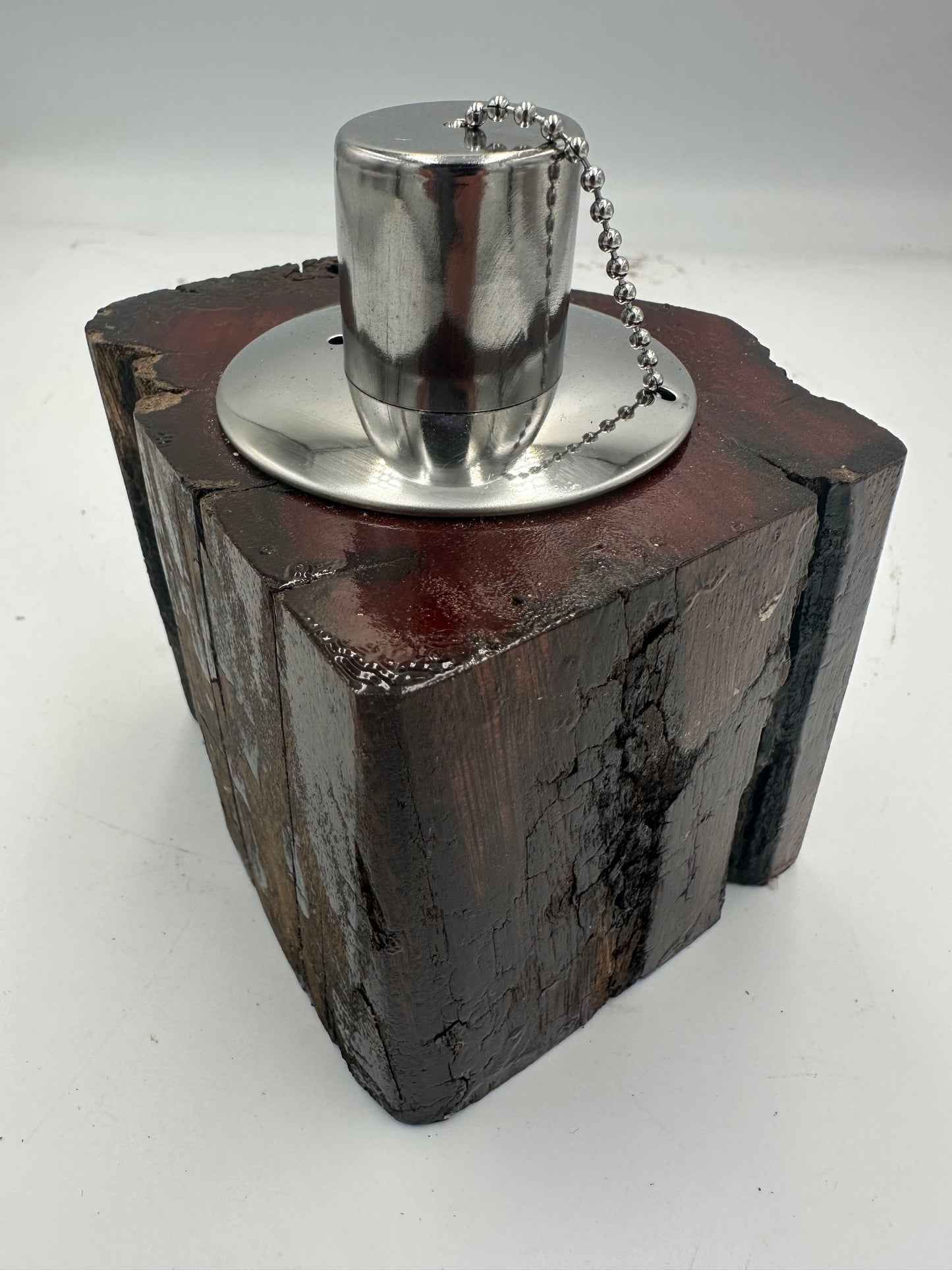 Recycled Wooden Oil Burner Small 85