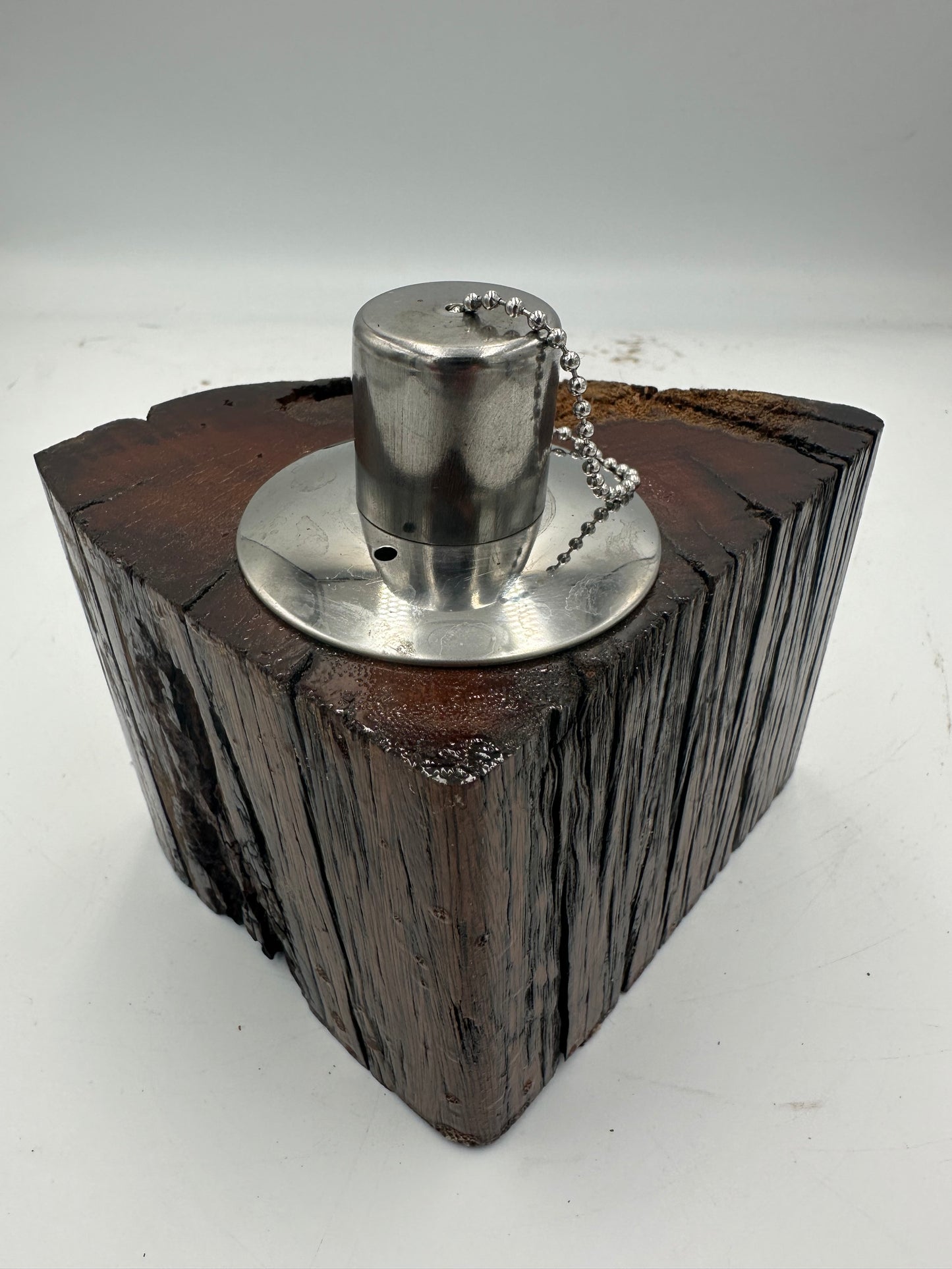 Recycled Wooden Oil Burner Small 66