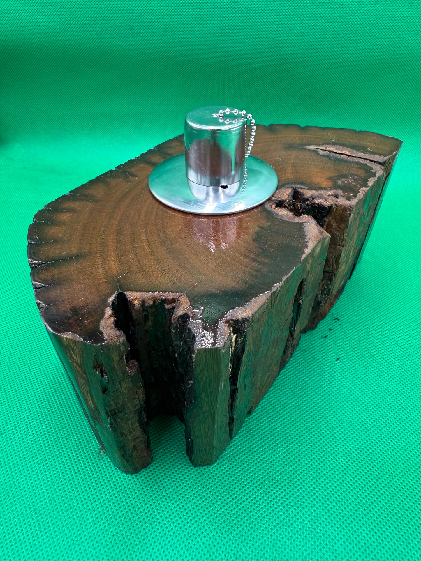Recycled Wooden Oil Burner Large 19