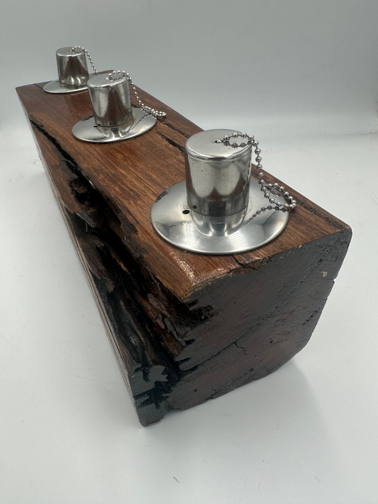 Log Recycled Wooden Oil Burner 76