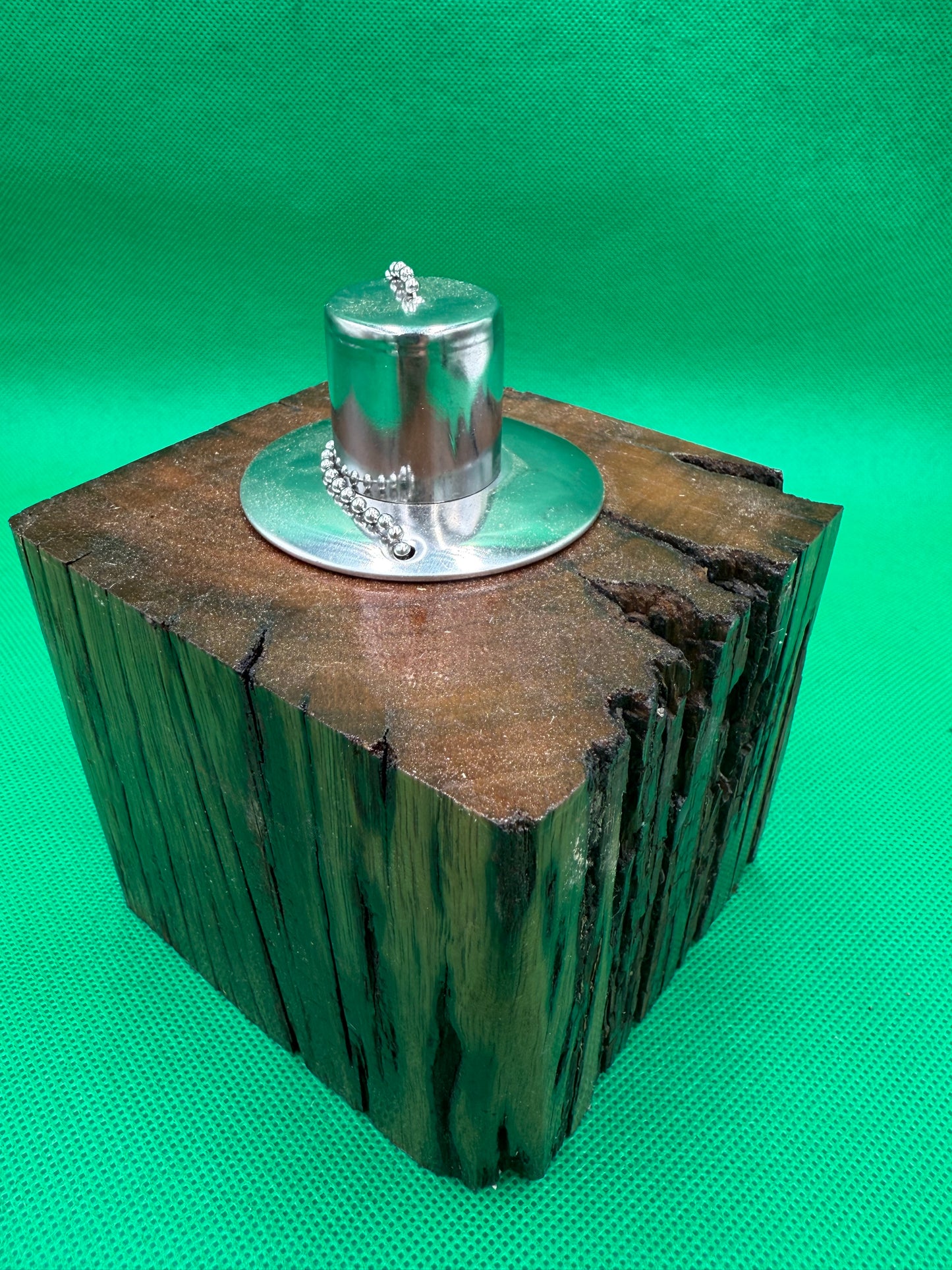 Recycled Wooden Oil Burner Small 67
