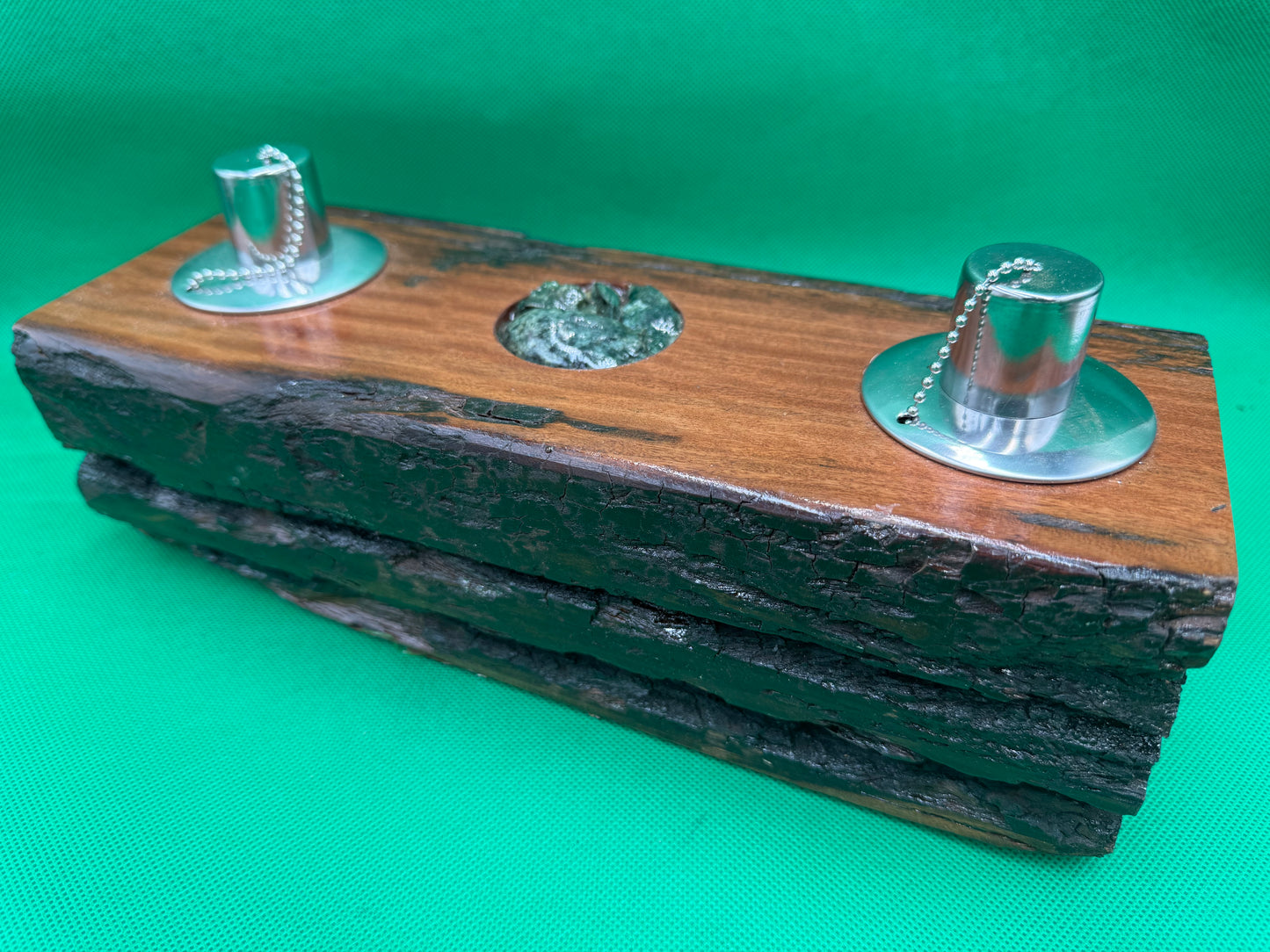 Log Recycled Wooden Oil Burner 75