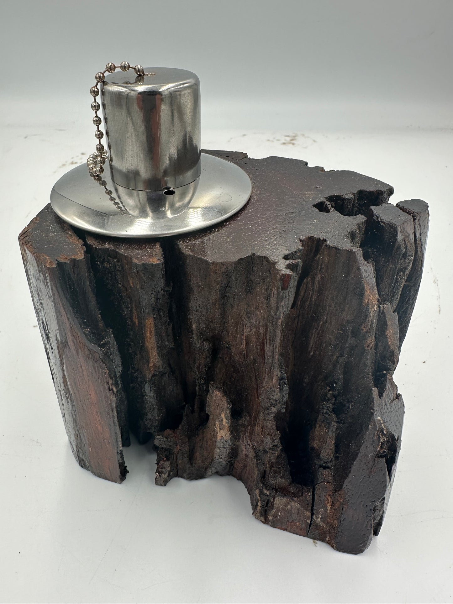 Recycled Wooden Oil Burner Small 71