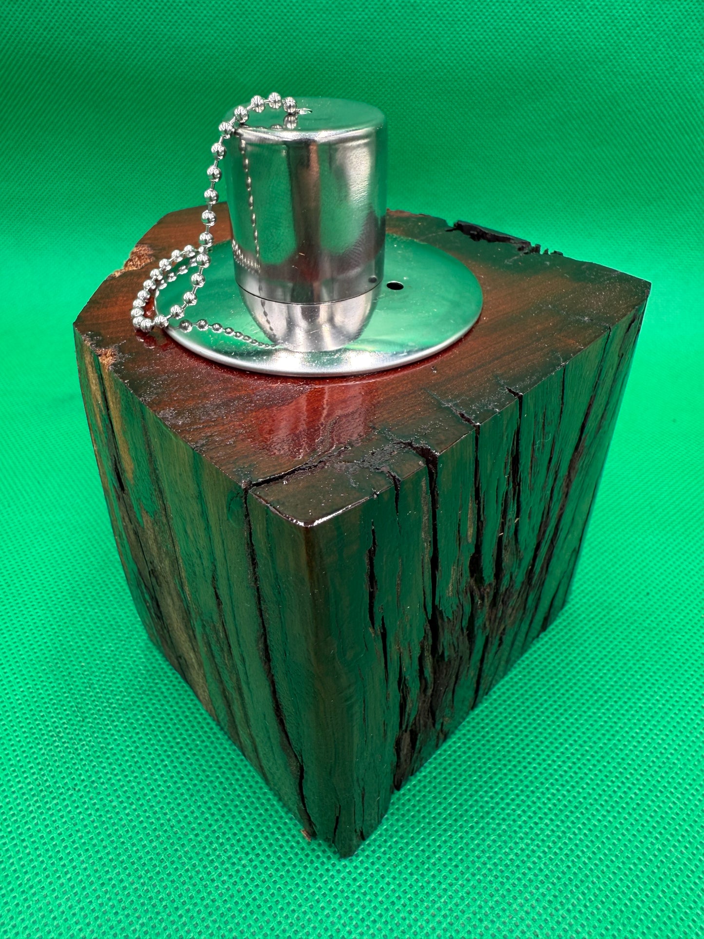 Recycled Wooden Oil Burner Small 3
