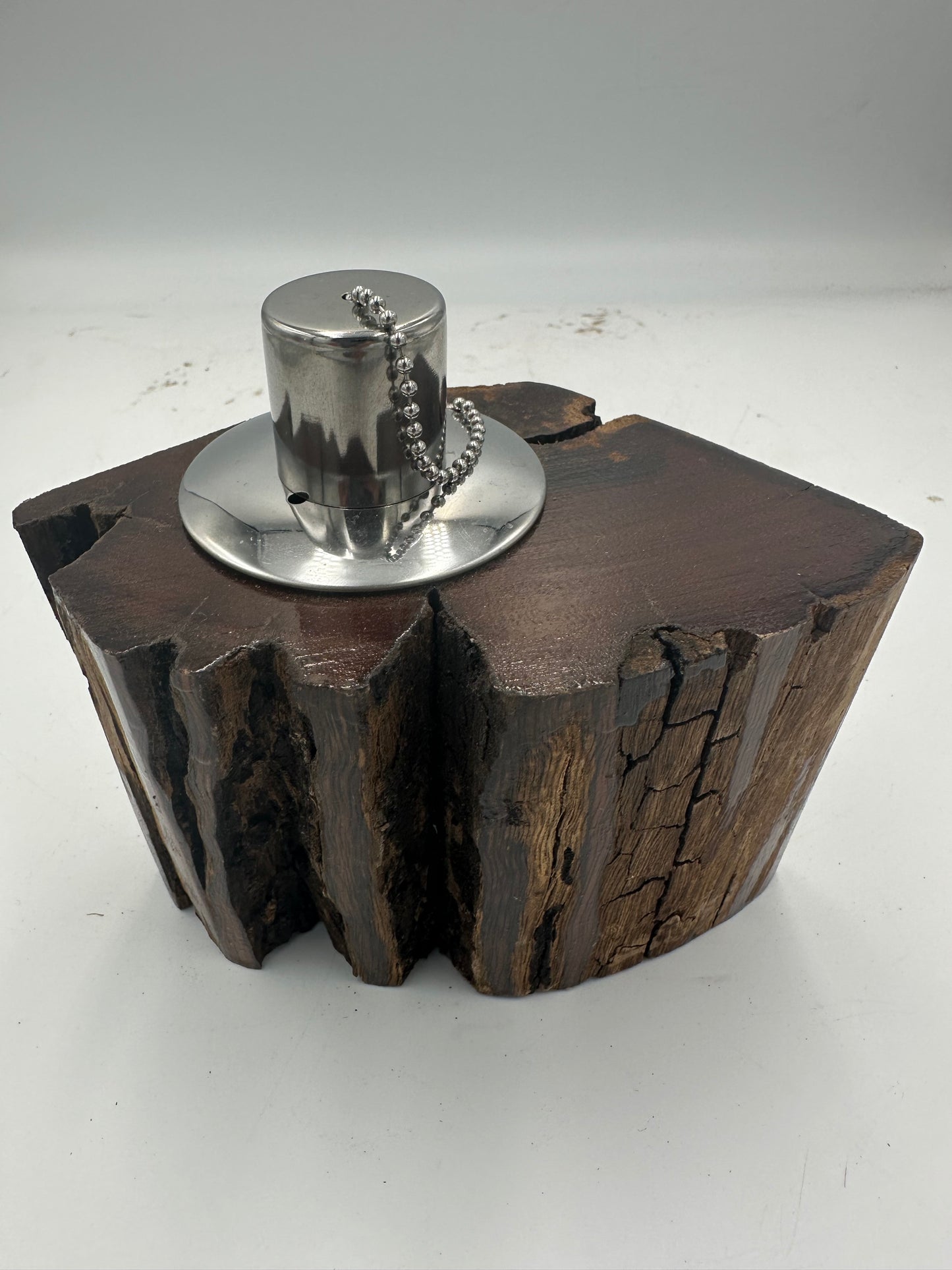 Recycled Wooden Oil Burner Small 82