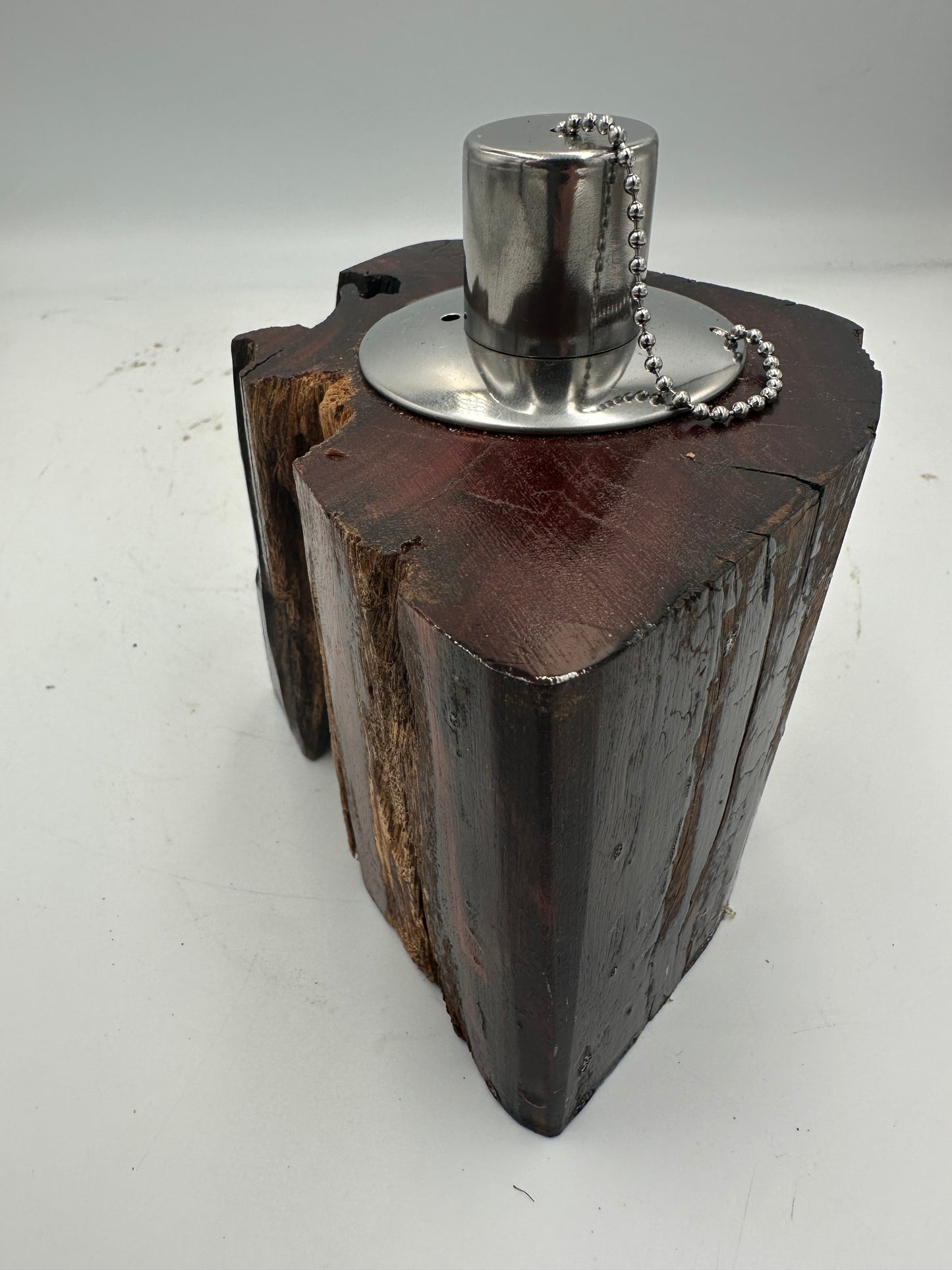 Recycled Wooden Oil Burner Small 89
