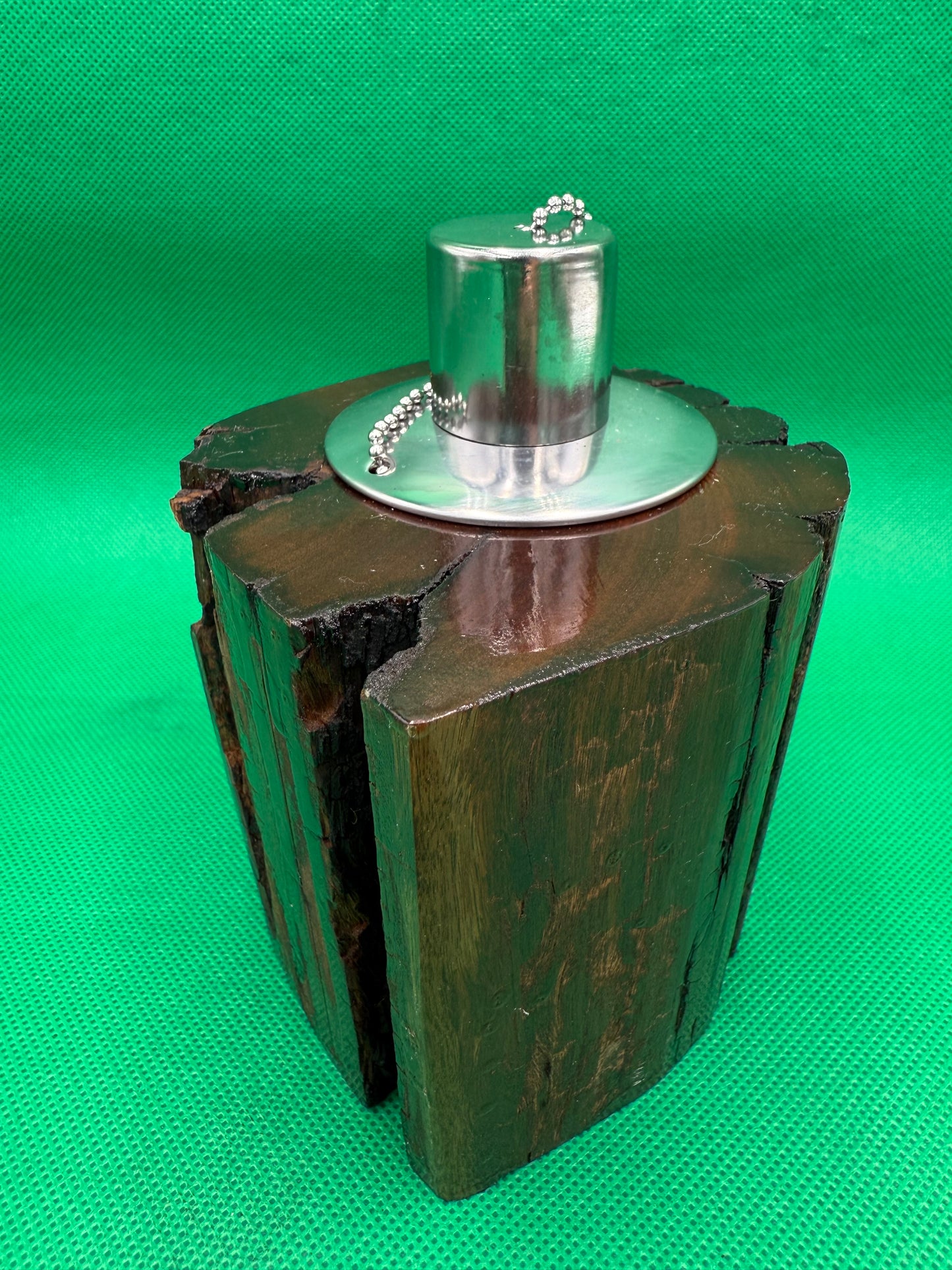 Recycled Wooden Oil Burner Small 43