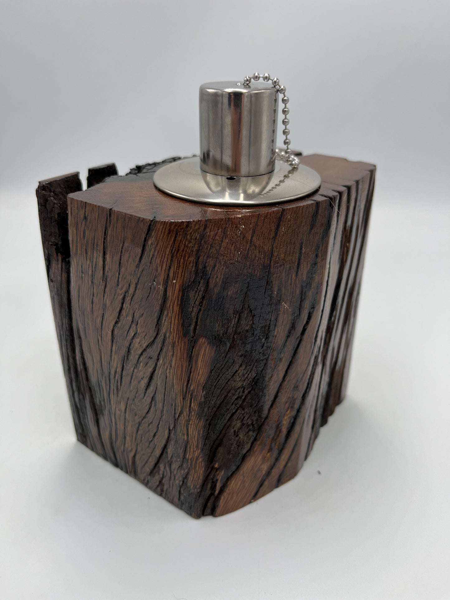 Recycled Wooden Oil Burner Small 45