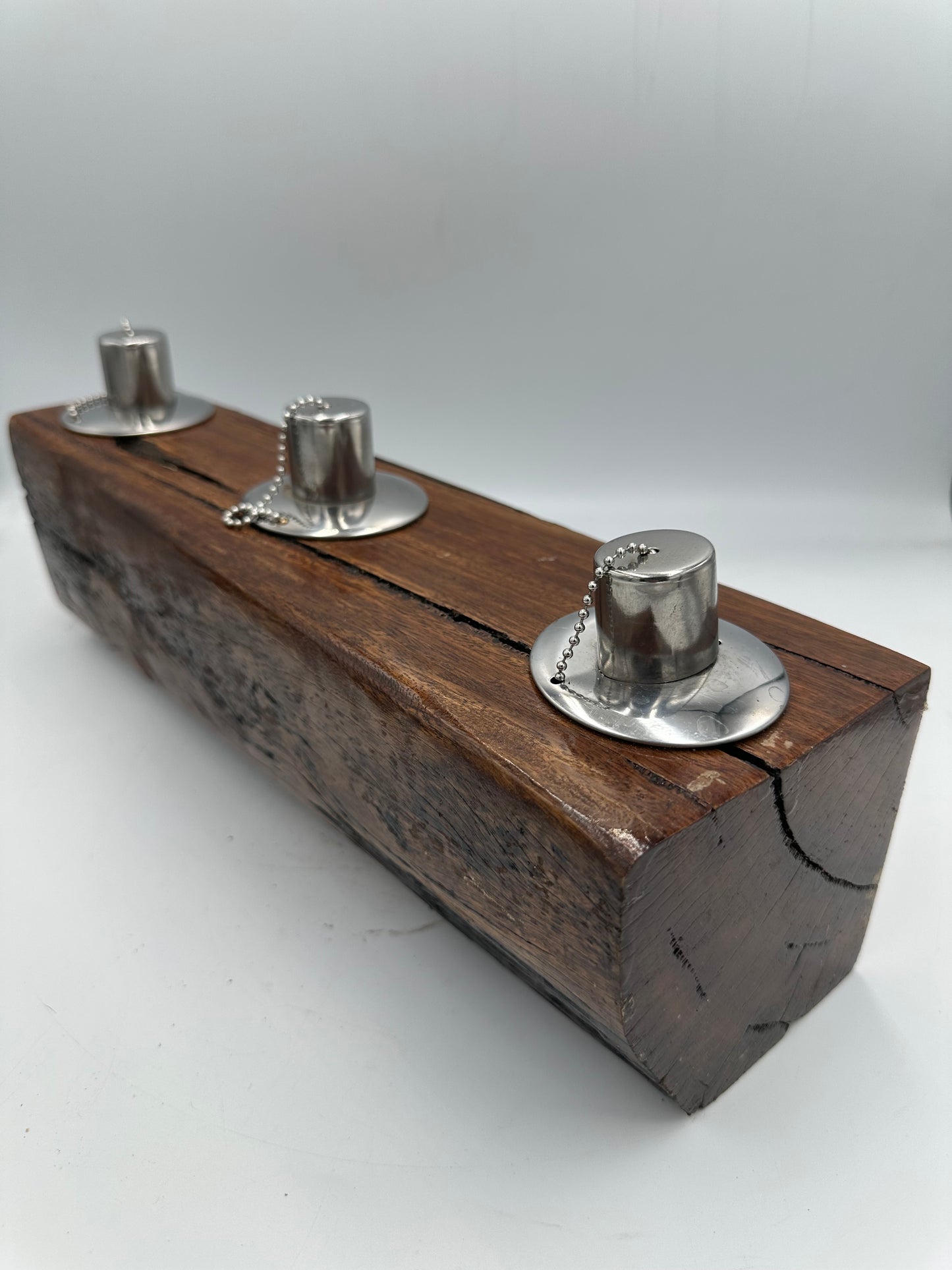 Log Recycled Wooden Oil Burner 76