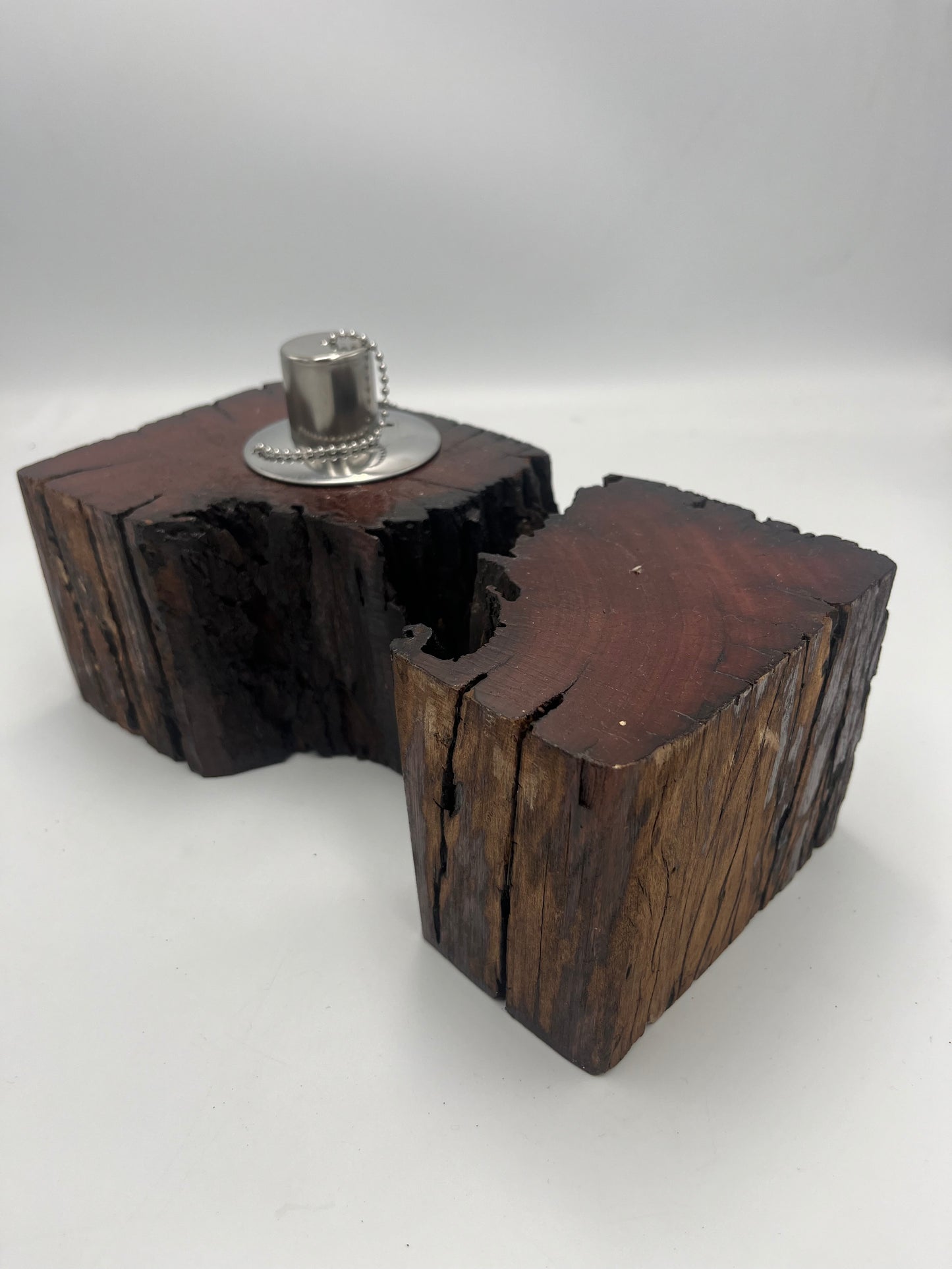 Recycled Wooden Oil Burner Large 23